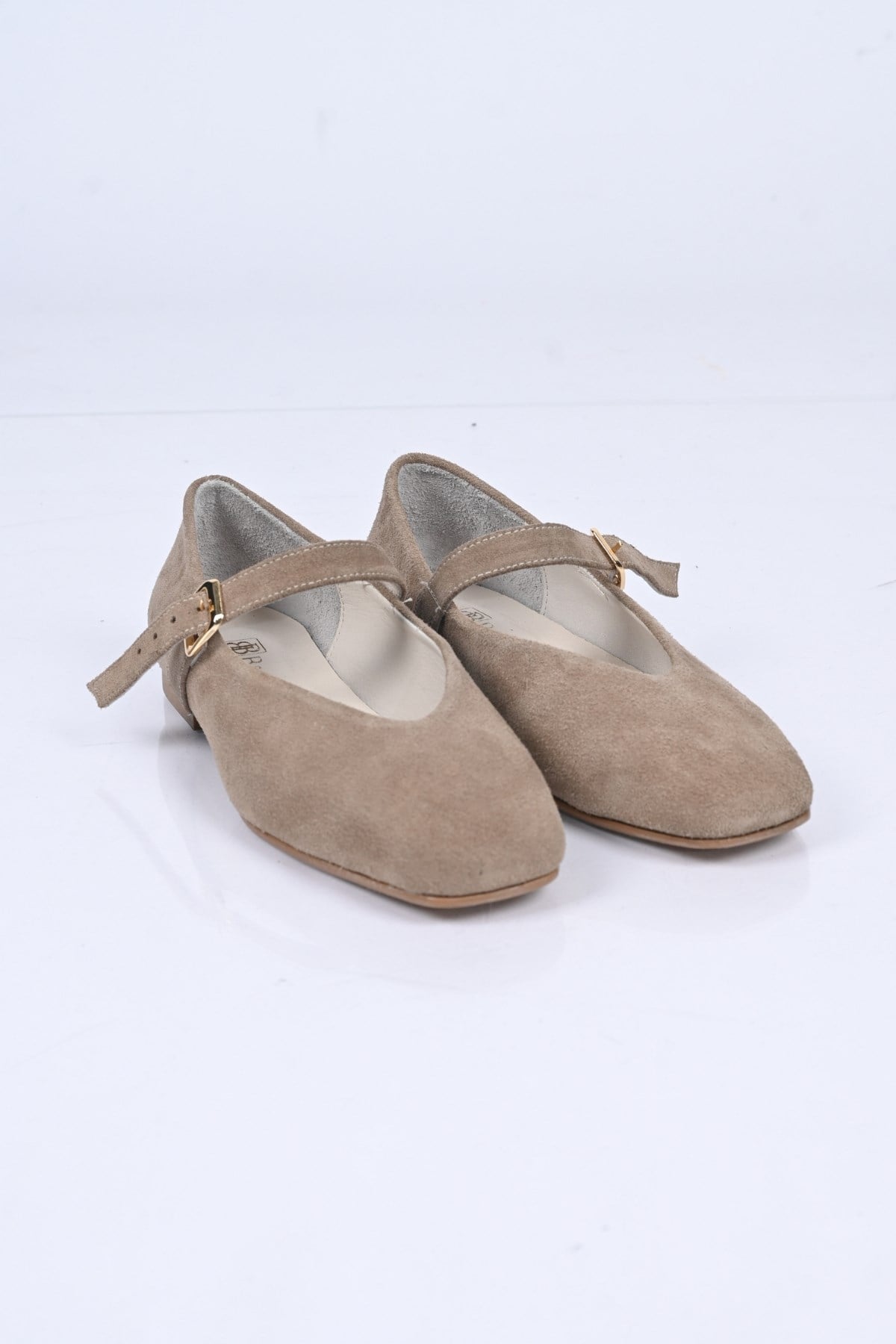 Bestello Bağcıksız Kemer Tokalı Neolit Taban Hakiki Deri Babet 342-079 Kadın Babet342-079_BEJ SUET_35Loafers & Moccasins 