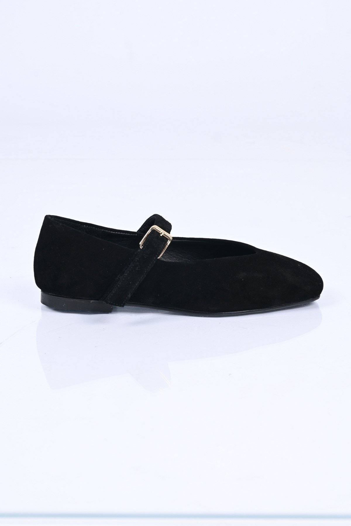 Bestello Bağcıksız Kemer Tokalı Neolit Taban Hakiki Deri Babet 342-079 Kadın Babet342-079_SIYAH SUET_35Loafers & Moccasins 