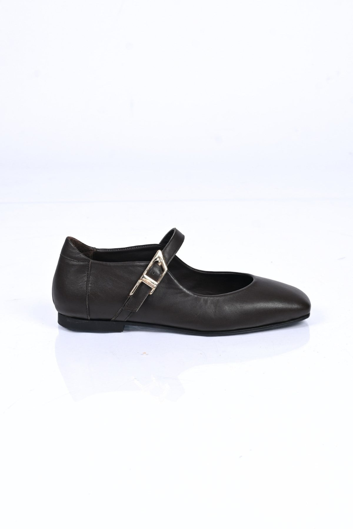 Bestello Bağcıksız Kemer Tokalı Neolit Taban Hakiki Deri Babet 342-050 Kadın Babet342-050_KAHVE_35Loafers & Moccasins 