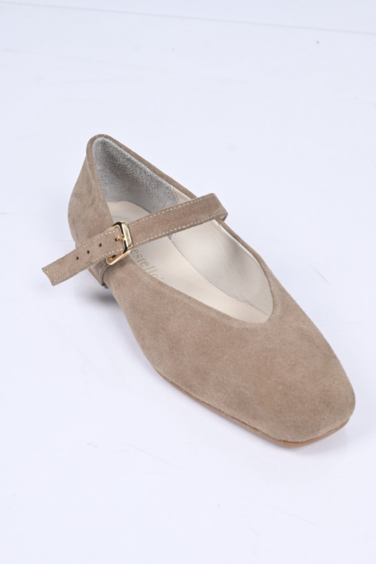 Bestello Bağcıksız Kemer Tokalı Neolit Taban Hakiki Deri Babet 342-079 Kadın Babet342-079_BEJ SUET_35Loafers & Moccasins 