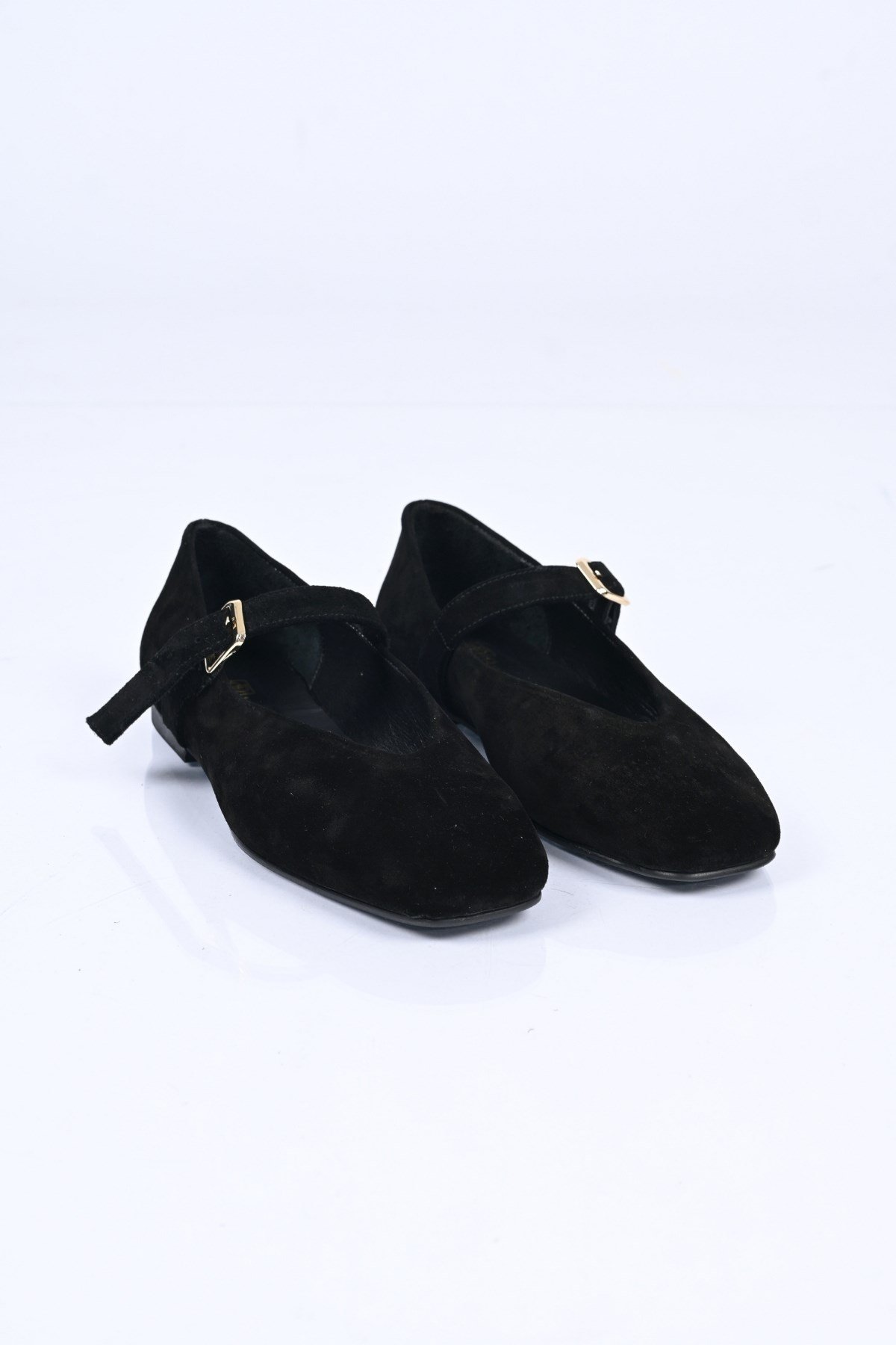 Bestello Bağcıksız Kemer Tokalı Neolit Taban Hakiki Deri Babet 342-079 Kadın Babet342-079_SIYAH SUET_35Loafers & Moccasins 