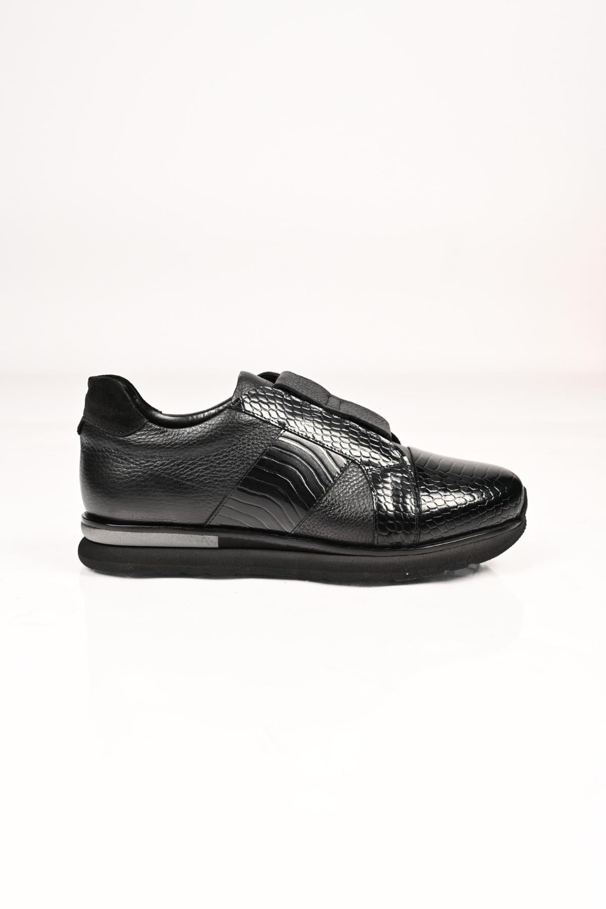 Bestello Bağcıksız Lastikli Eva Taban Hakiki Deri Sneaker 172-64300 Erkek Ayakkabı172-64300_SIYAH_39Sneakers
