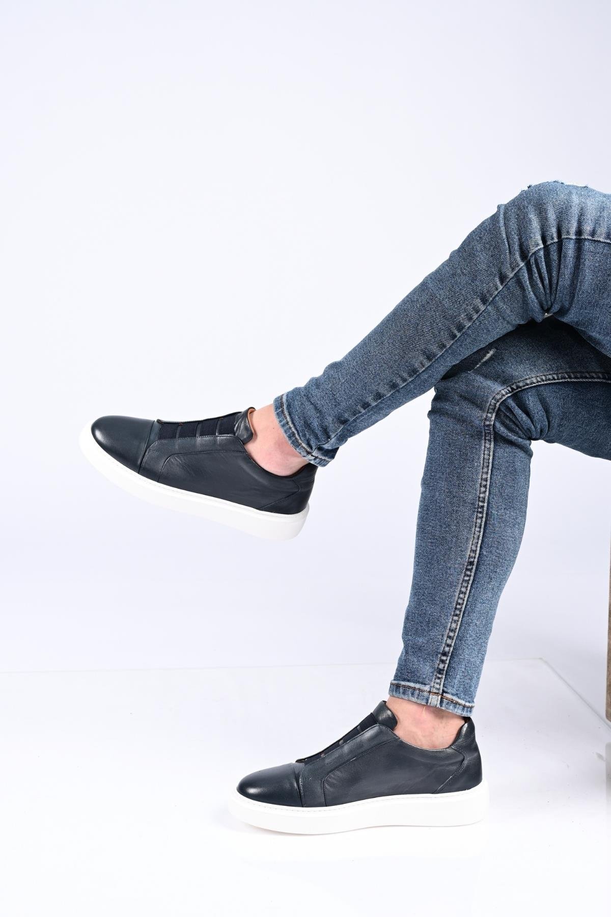 Bestello Bağcıksız Lastikli  Eva Taban Hakiki Deri Sneaker 174-24226 Erkek Ayakkabı174-24226_LACI_40Spor Ayakkabı & Sneaker