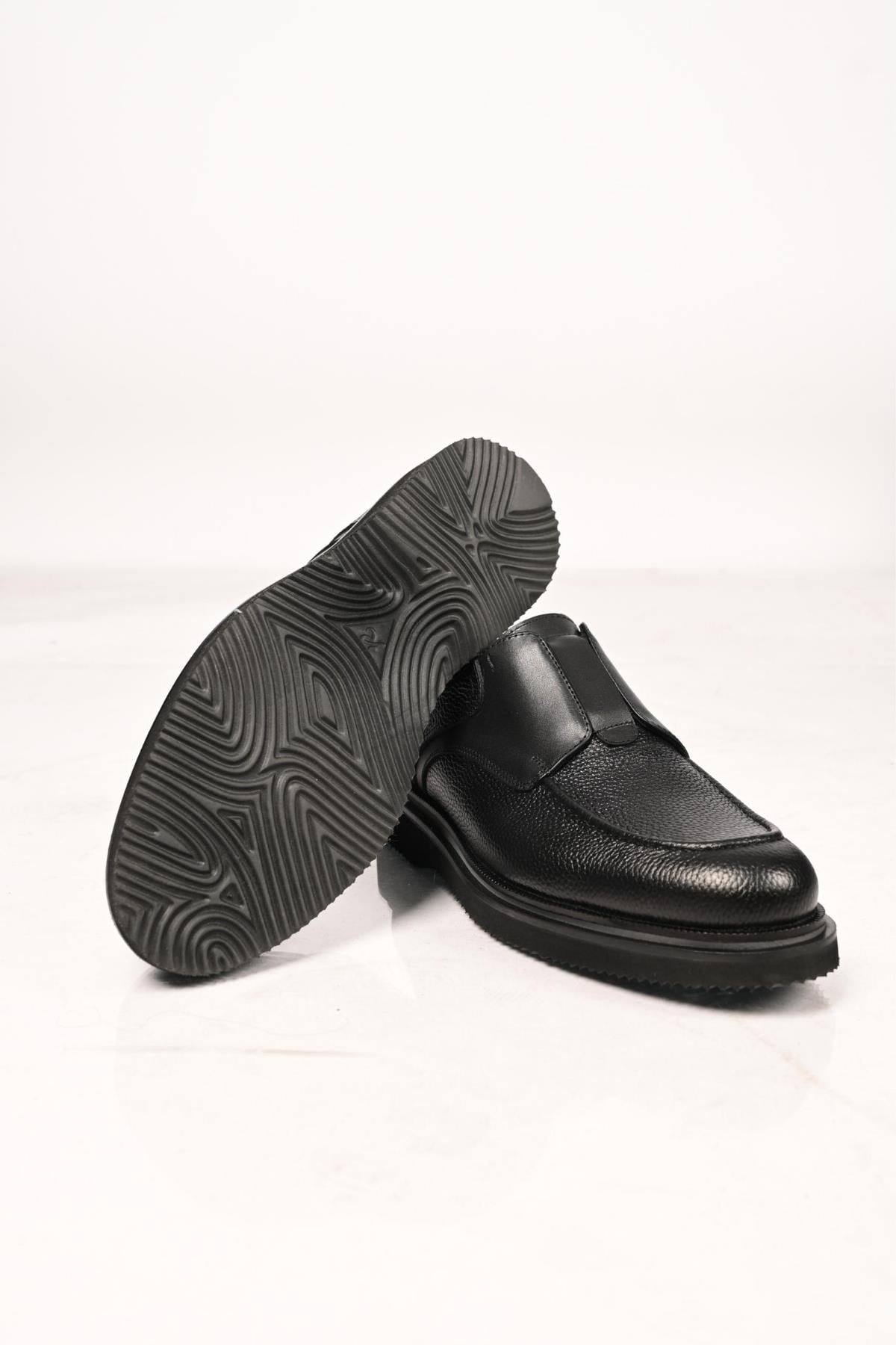 Bestello Bağcıksız Lastikli Eva Taban Hakiki Deri Loafer 172-65114 Erkek Ayakkabı172-65114_SIYAH_39Loafer
