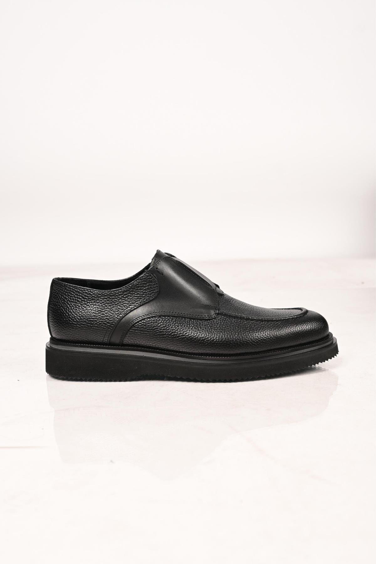 Bestello Bağcıksız Lastikli Eva Taban Hakiki Deri Loafer 172-65114 Erkek Ayakkabı172-65114_SIYAH_39Loafer