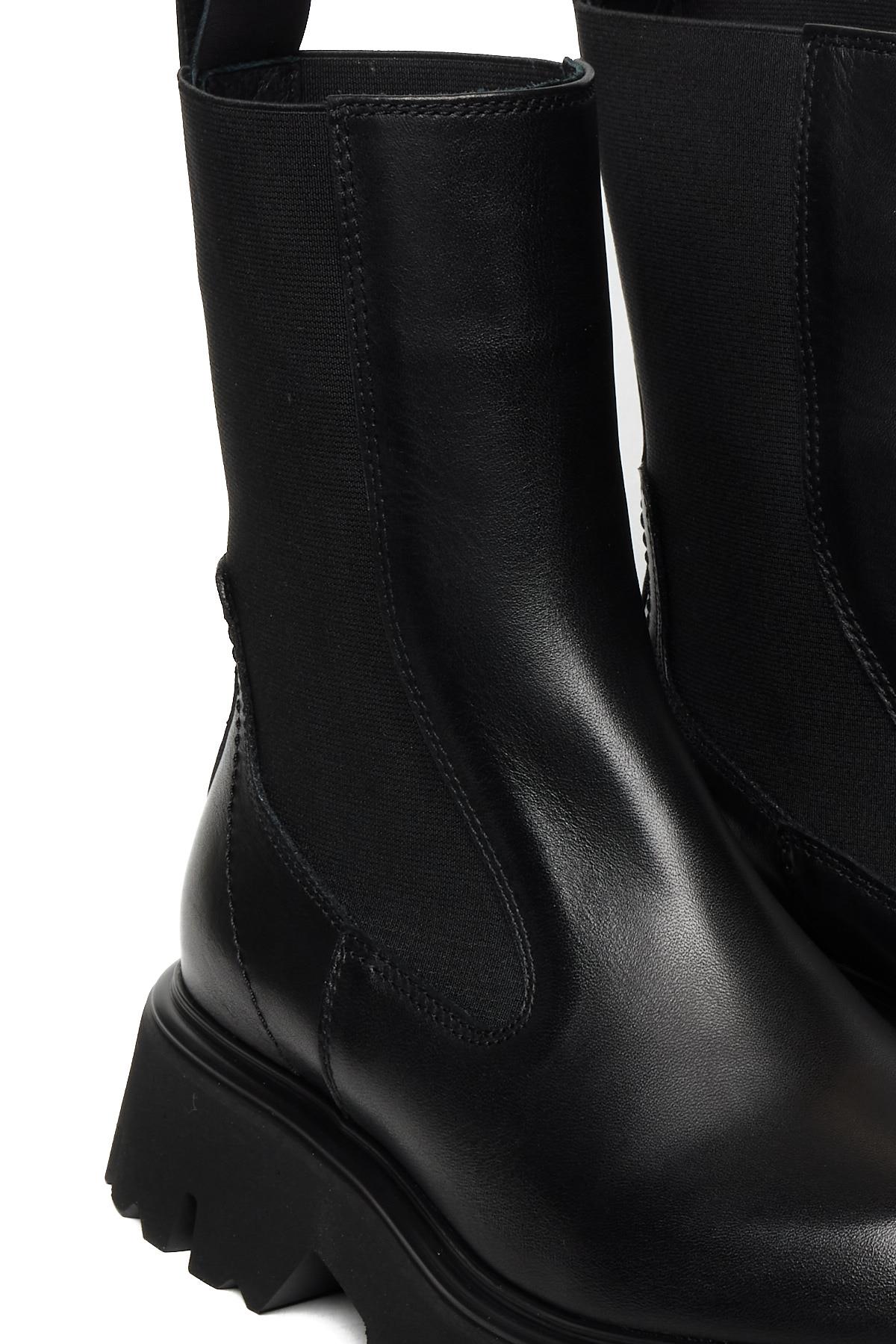 Bestello Bağcıksız Lastikli Termo Taban Düz Bot 332-1080 Kadın Bot332-1080_SIYAH_36Casual Boots