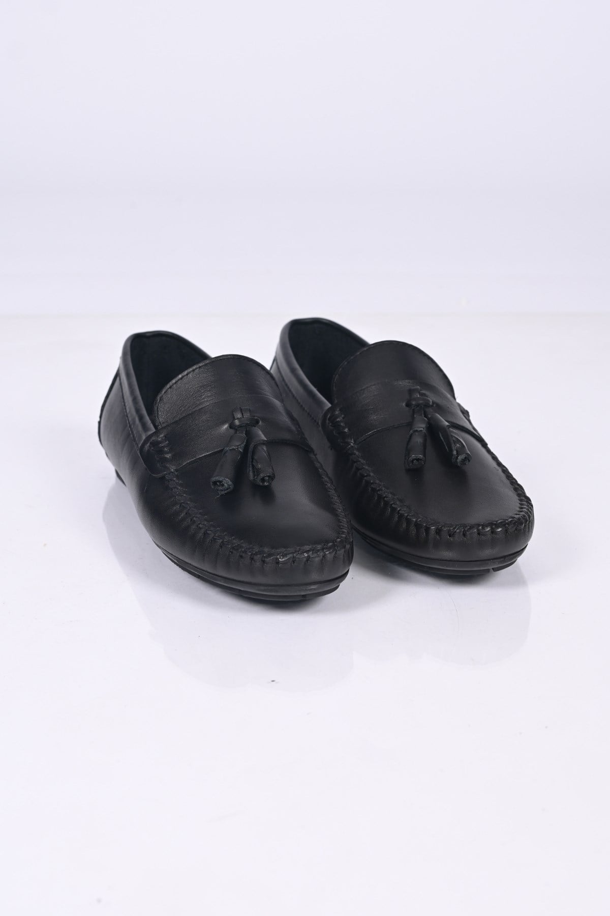 Bestello Bağcıksız Püsküllü Poliüretan Taban Hakiki Deri Loafer 028-2021-26Y Erkek Ayakkabı028-2021-26Y_SIYAH_40Loafer