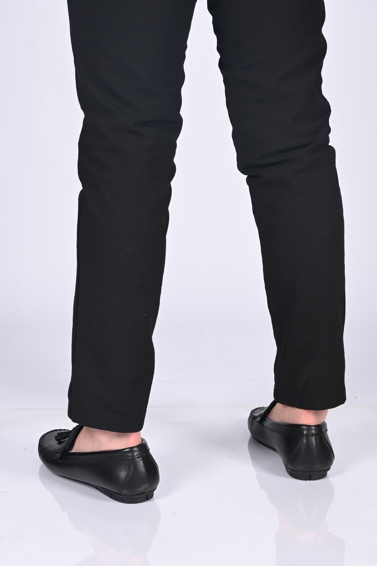 Bestello Bağcıksız Püsküllü Poliüretan Taban Hakiki Deri Loafer 028-2021-26Y Erkek Ayakkabı028-2021-26Y_SIYAH_40Loafer
