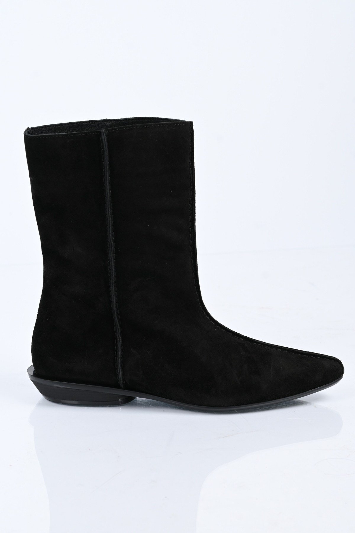 Bestello Bağcıksız Saraç Detaylı Hakiki Deri Casual Bot 336-01286 Kadın Bot336-01286_SIYAH SUET_36Casual Boots