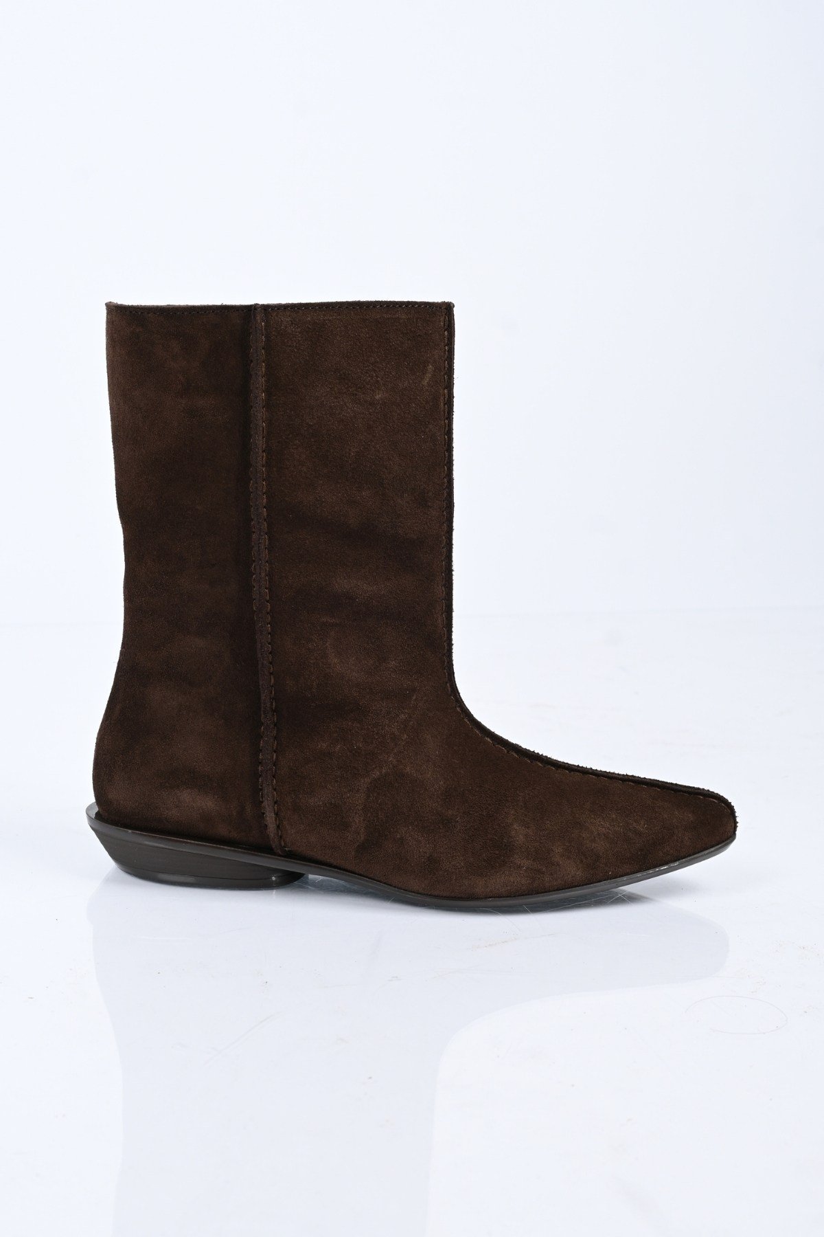 Bestello Bağcıksız Saraç Detaylı Hakiki Deri Casual Bot 336-01286 Kadın Bot336-01286_KAHVE SUET_36Casual Boots