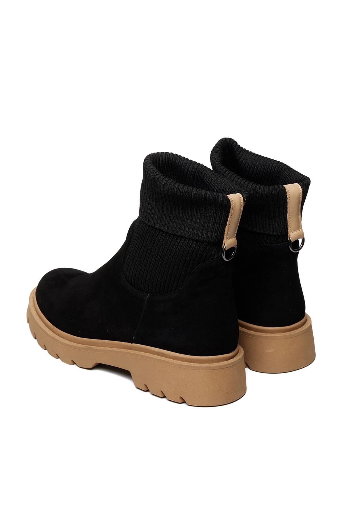 Bestello Bağcıksız Streç Lastikli Termo Taban Düz Bot 332-T-01-6 Kadın Bot332-T-01-6_SYHSUET-ND_36Casual Boots