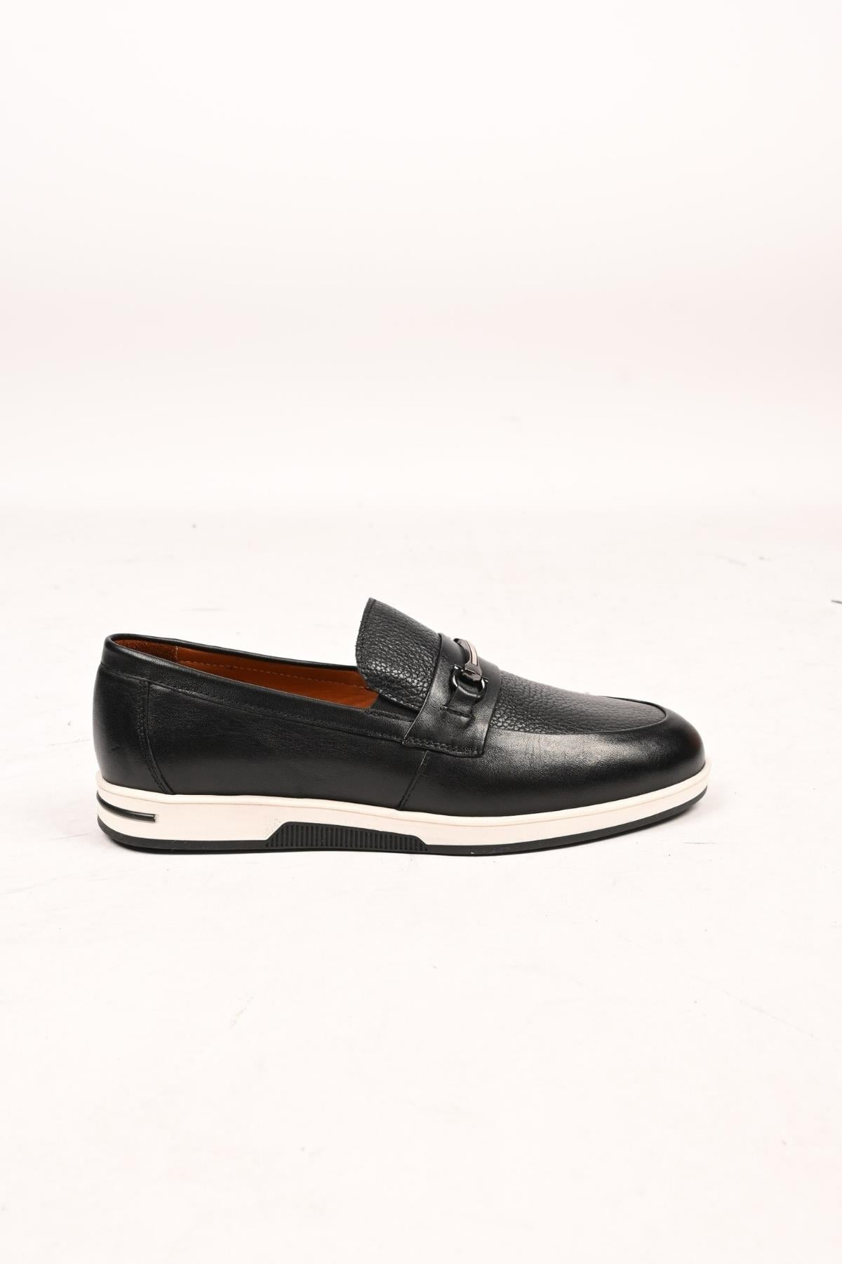 Bestello Bağcıksız Tokalı Loafer Termo Taban Hakiki Deri 333-5582 Erkek Ayakkabı333-5582_SIYAH_40Loafer