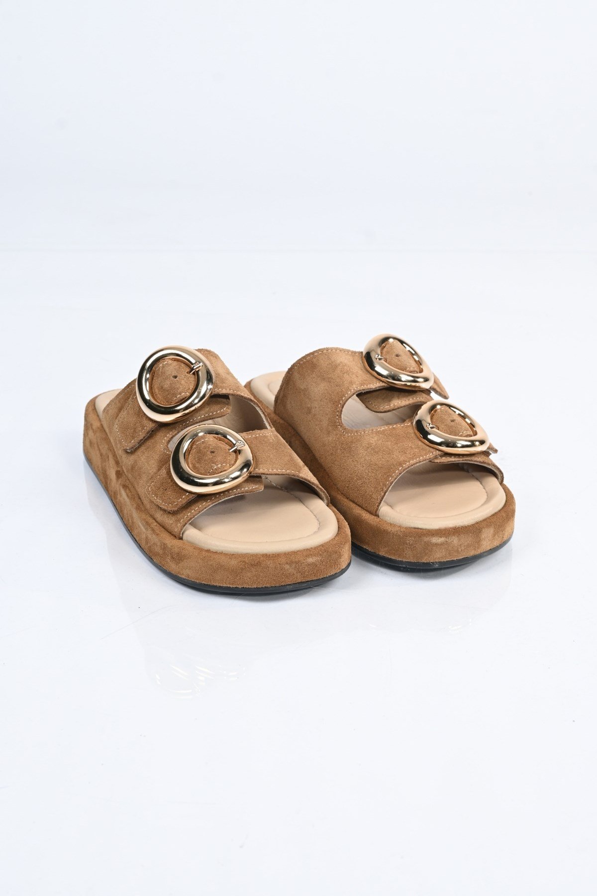 Bestello Bağcıksız Tokalı Poli Taban Hakiki Deri Terlik 341-1445 Kadın Terlik341-1445_TARCINSUET_36Slipper
