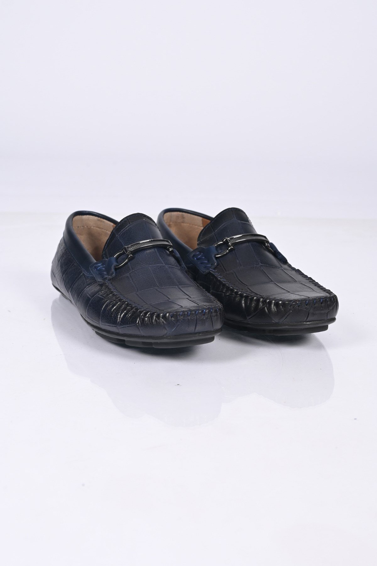 Bestello Bağcıksız Tokalı Poliüretan Taban Hakiki Deri Loafer 028-1070 Erkek Ayakkabı028-1070_LACI_40Loafer