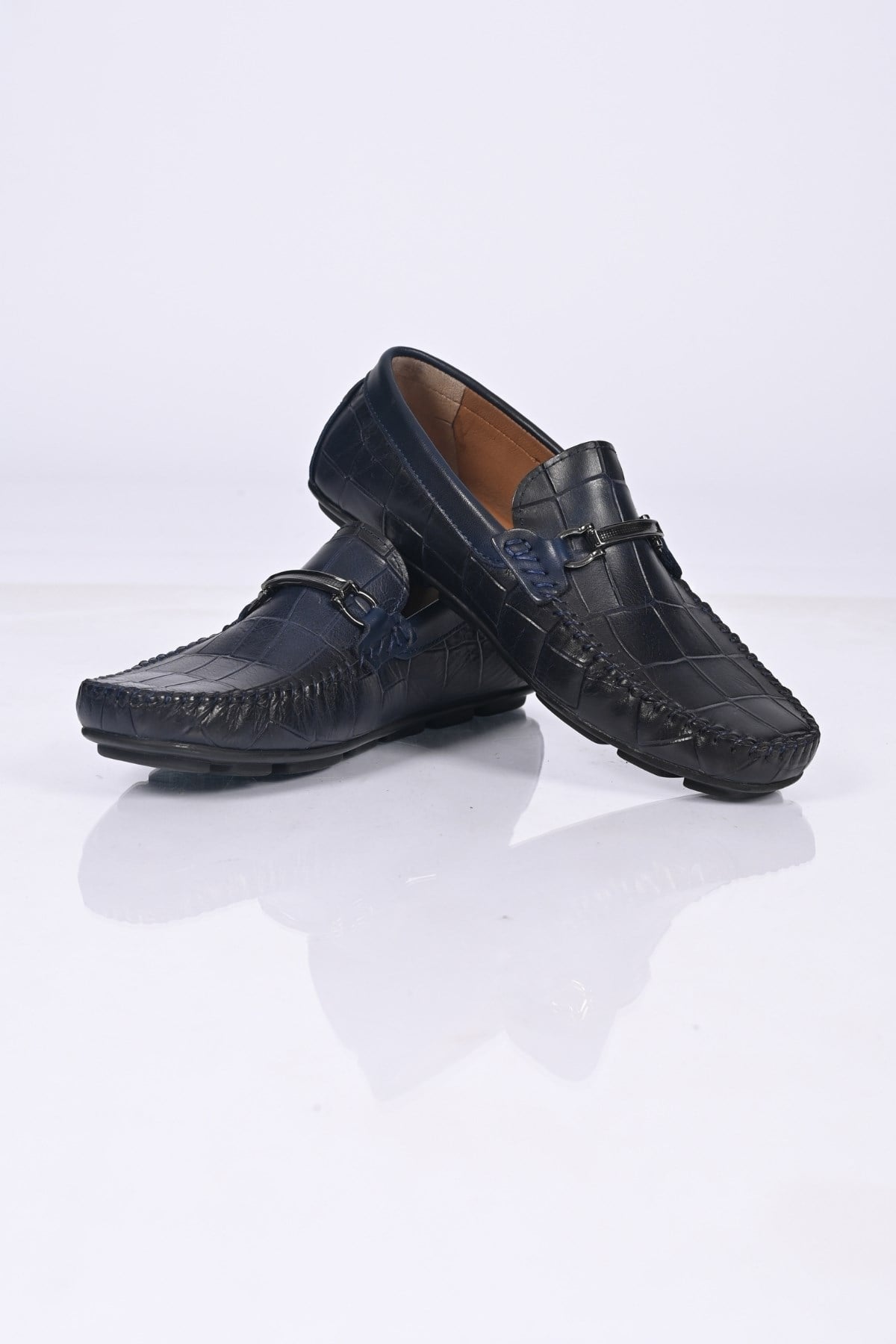 Bestello Bağcıksız Tokalı Poliüretan Taban Hakiki Deri Loafer 028-1070 Erkek Ayakkabı028-1070_LACI_40Loafer