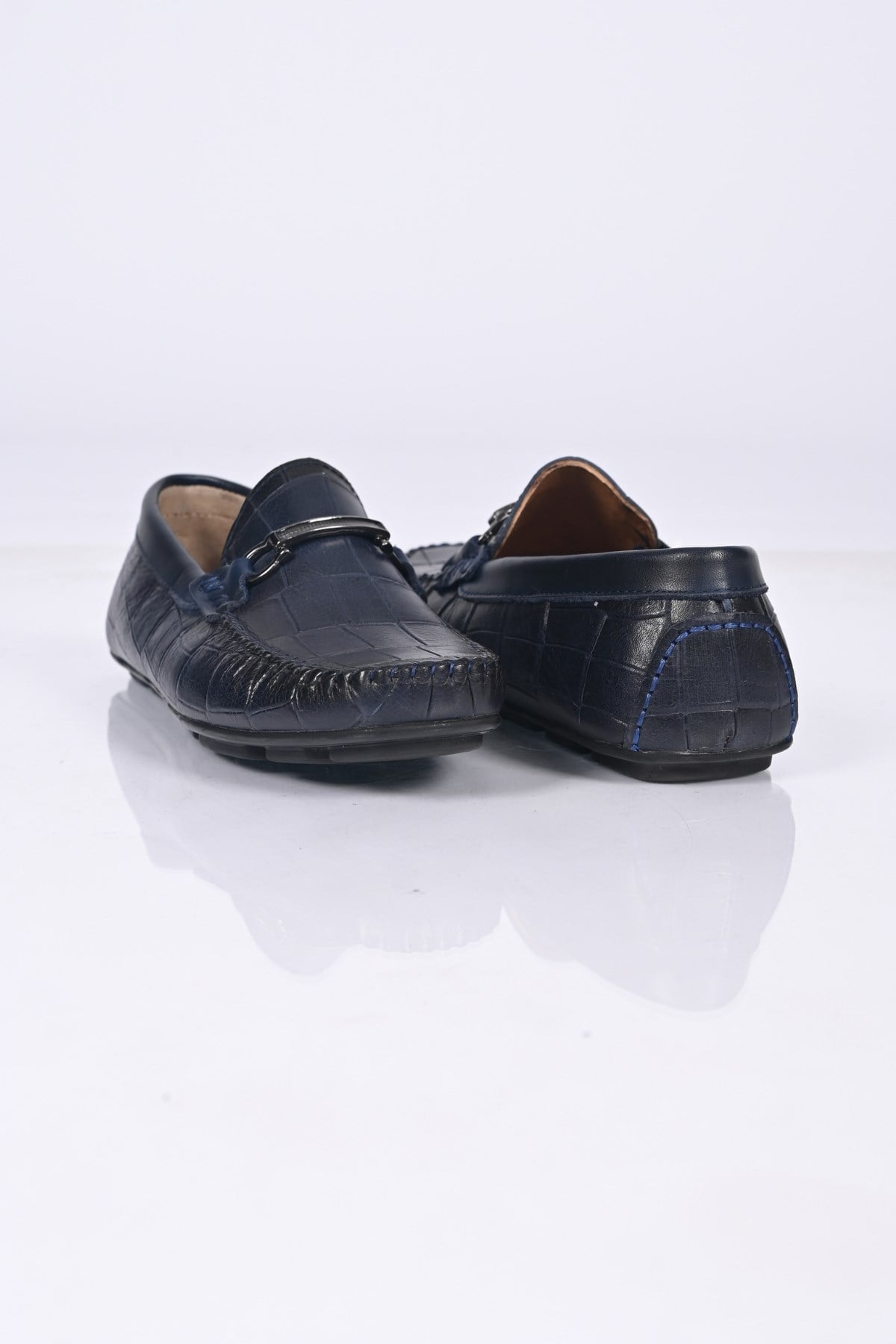 Bestello Bağcıksız Tokalı Poliüretan Taban Hakiki Deri Loafer 028-1070 Erkek Ayakkabı028-1070_LACI_40Loafer