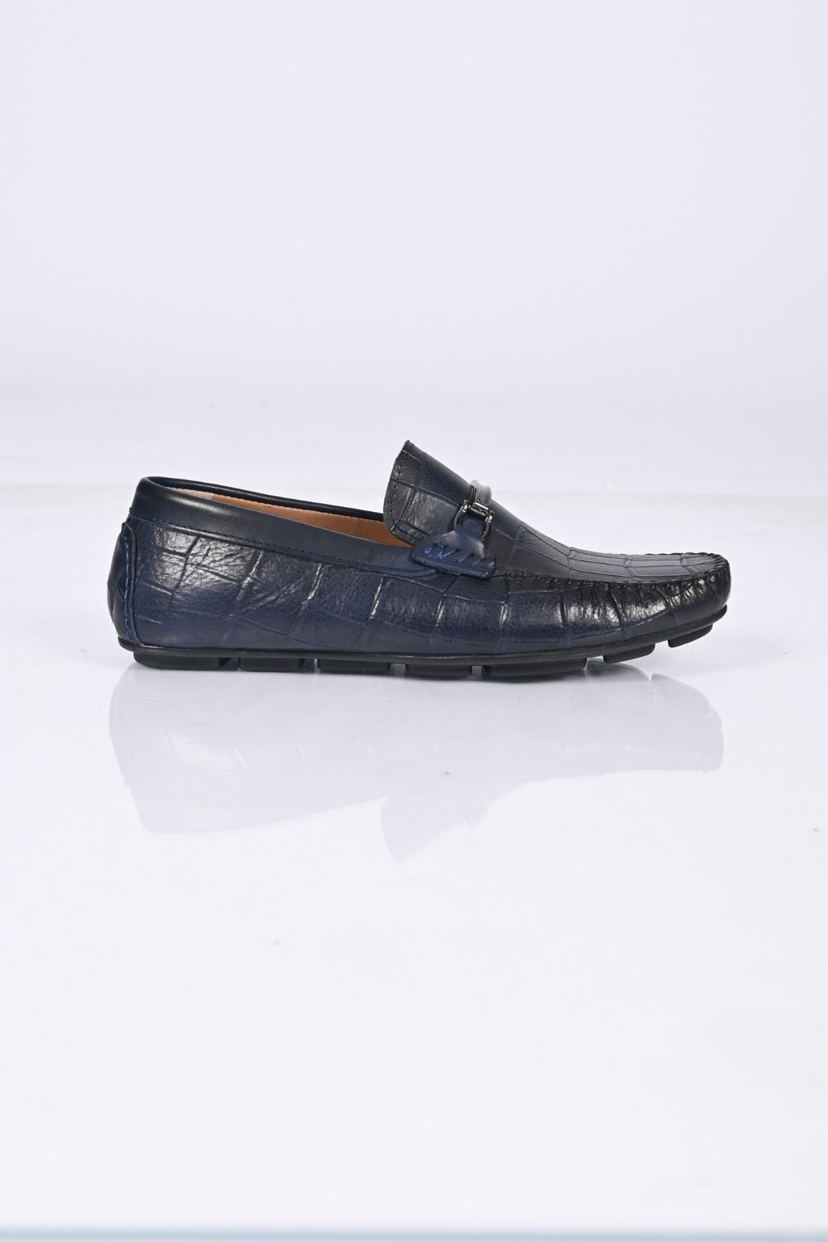 Bestello Bağcıksız Tokalı Poliüretan Taban Hakiki Deri Loafer 028-1070 Erkek Ayakkabı028-1070_LACI_40Loafer