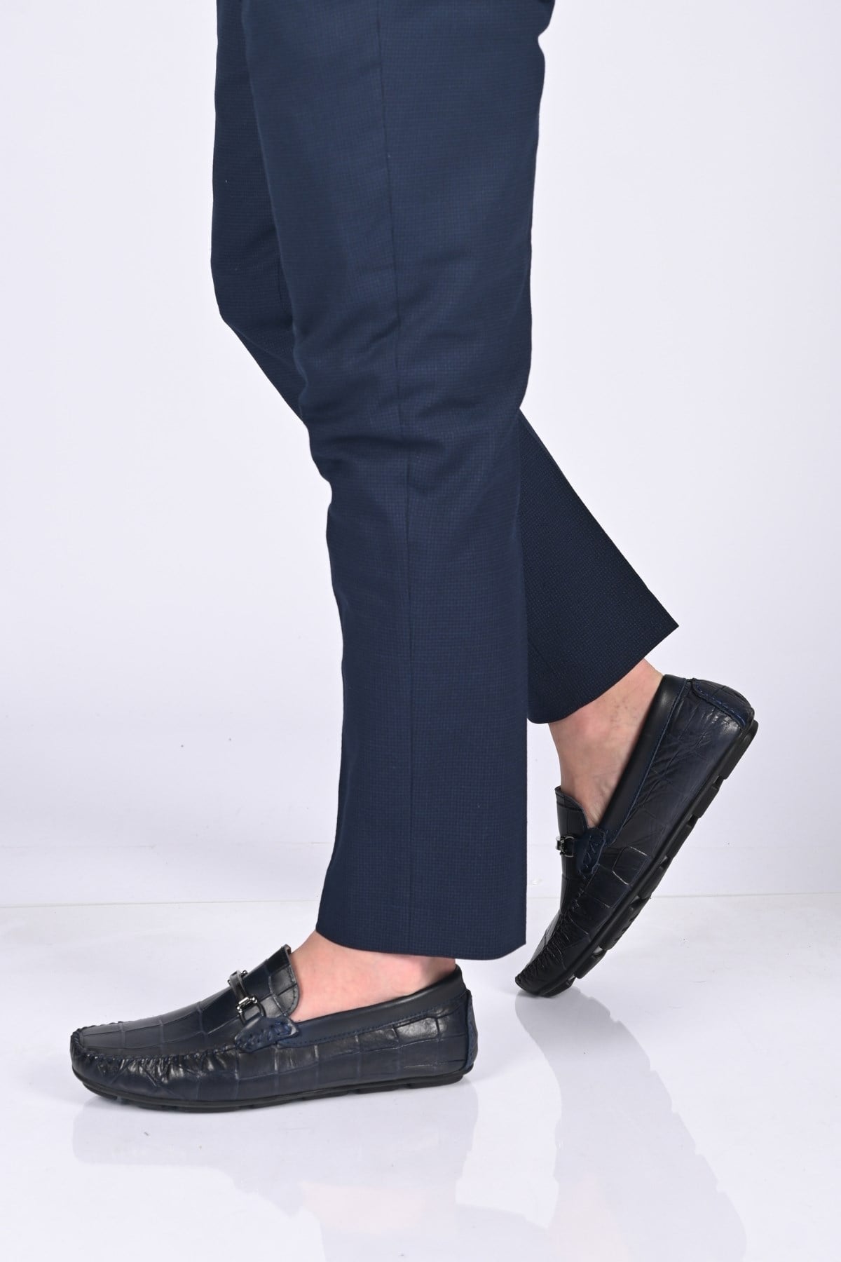 Bestello Bağcıksız Tokalı Poliüretan Taban Hakiki Deri Loafer 028-1070 Erkek Ayakkabı028-1070_LACI_40Loafer