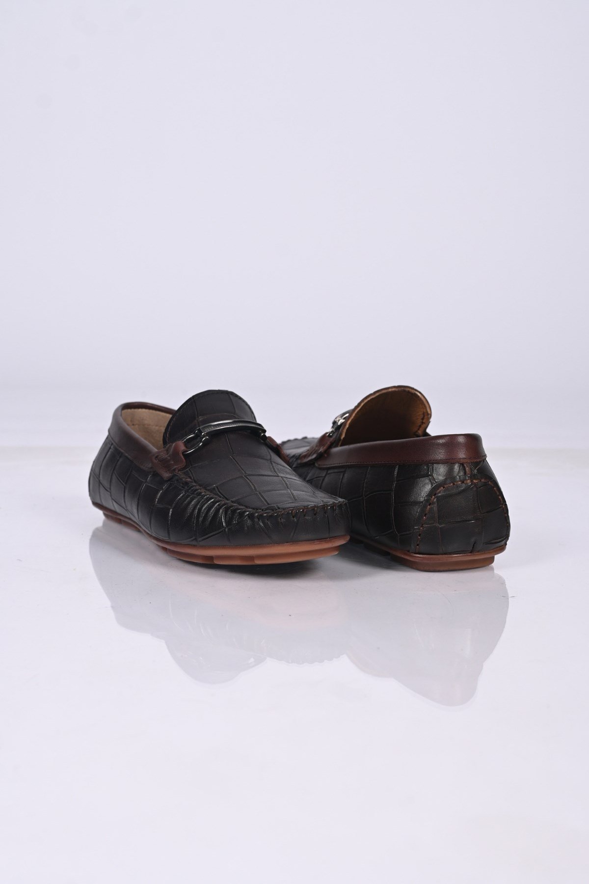 Bestello Bağcıksız Tokalı Poliüretan Taban Hakiki Deri Loafer 028-1070 Erkek Ayakkabı028-1070_KAHVE_40Loafer