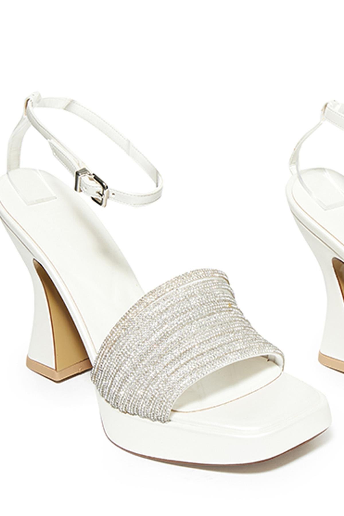 Bestello Taşlı Neolit Taban Kalın Topuklu Ayakkabı 331-887 Kadın Ayakkabı331-887_SEDEF_36Thick Heels