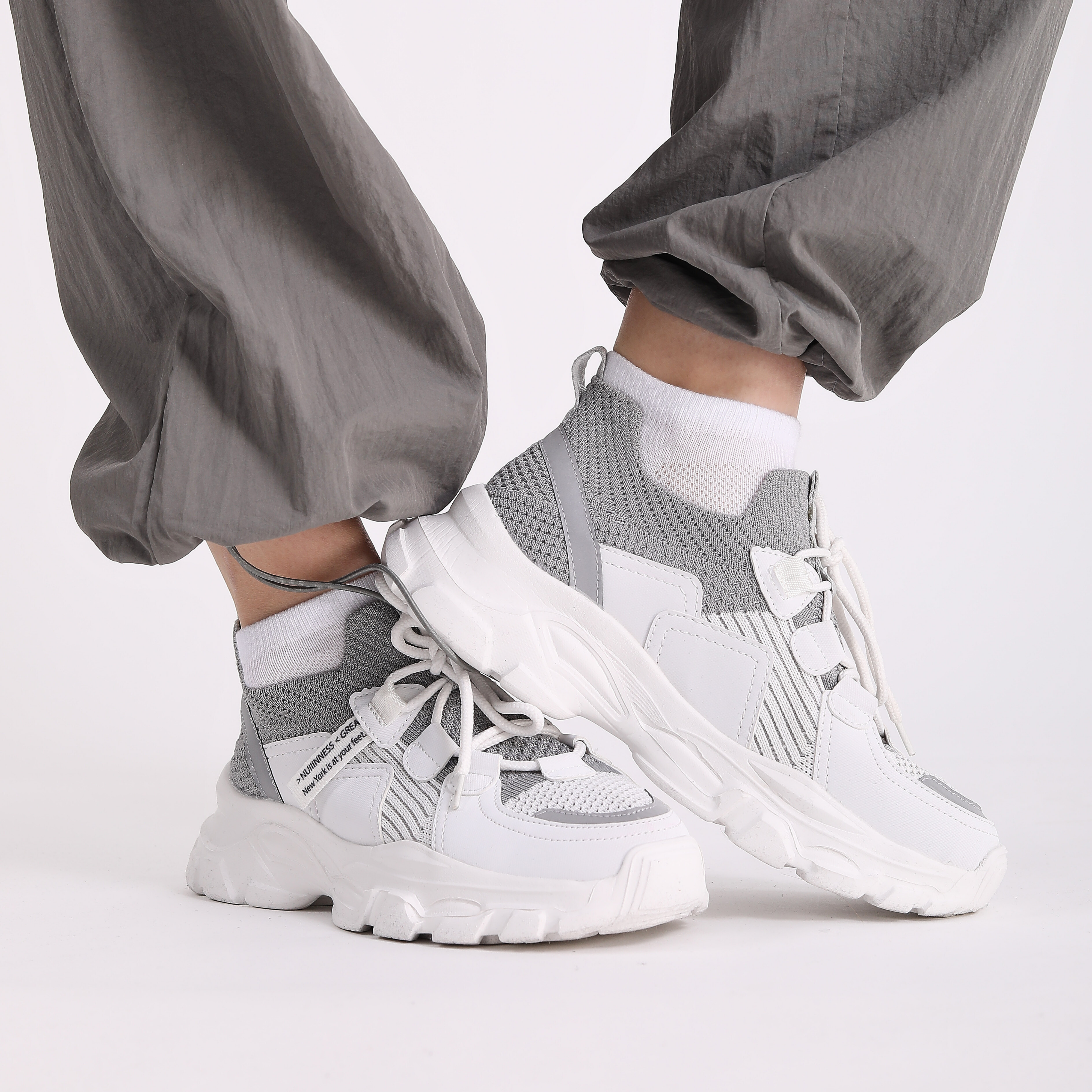  Chromıa Kadın Sneakers - BEYAZ GRI