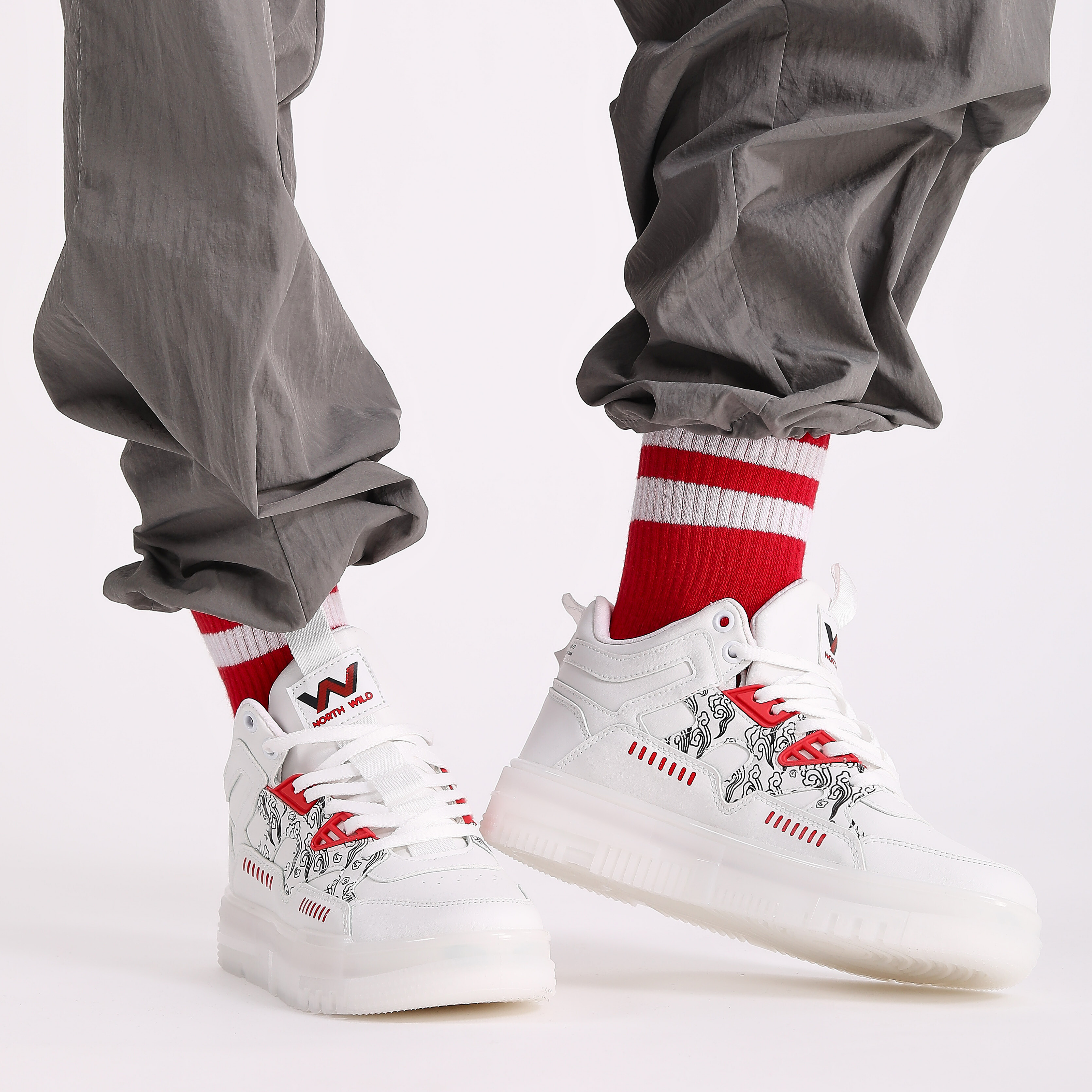 Almost Unisex Sneakers - BEYAZ KIRMIZI