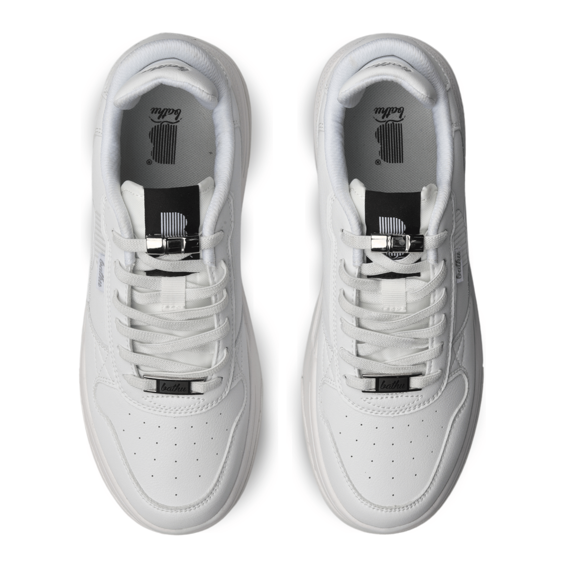 Bathu Journey Erkek Deri Sneaker - BEYAZ BEYAZ