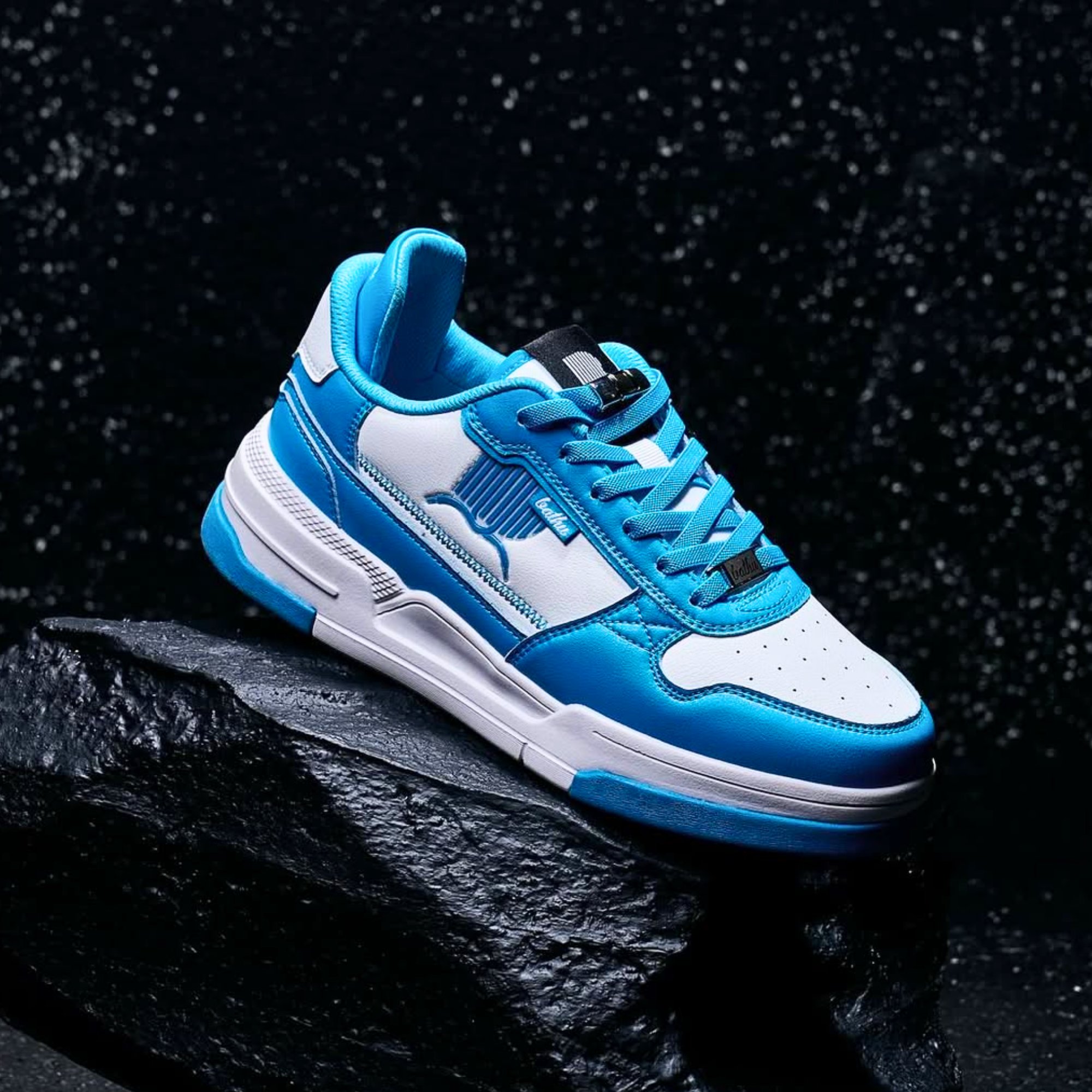 Bathu Journey Erkek Deri Sneaker - MAVI BEYAZ