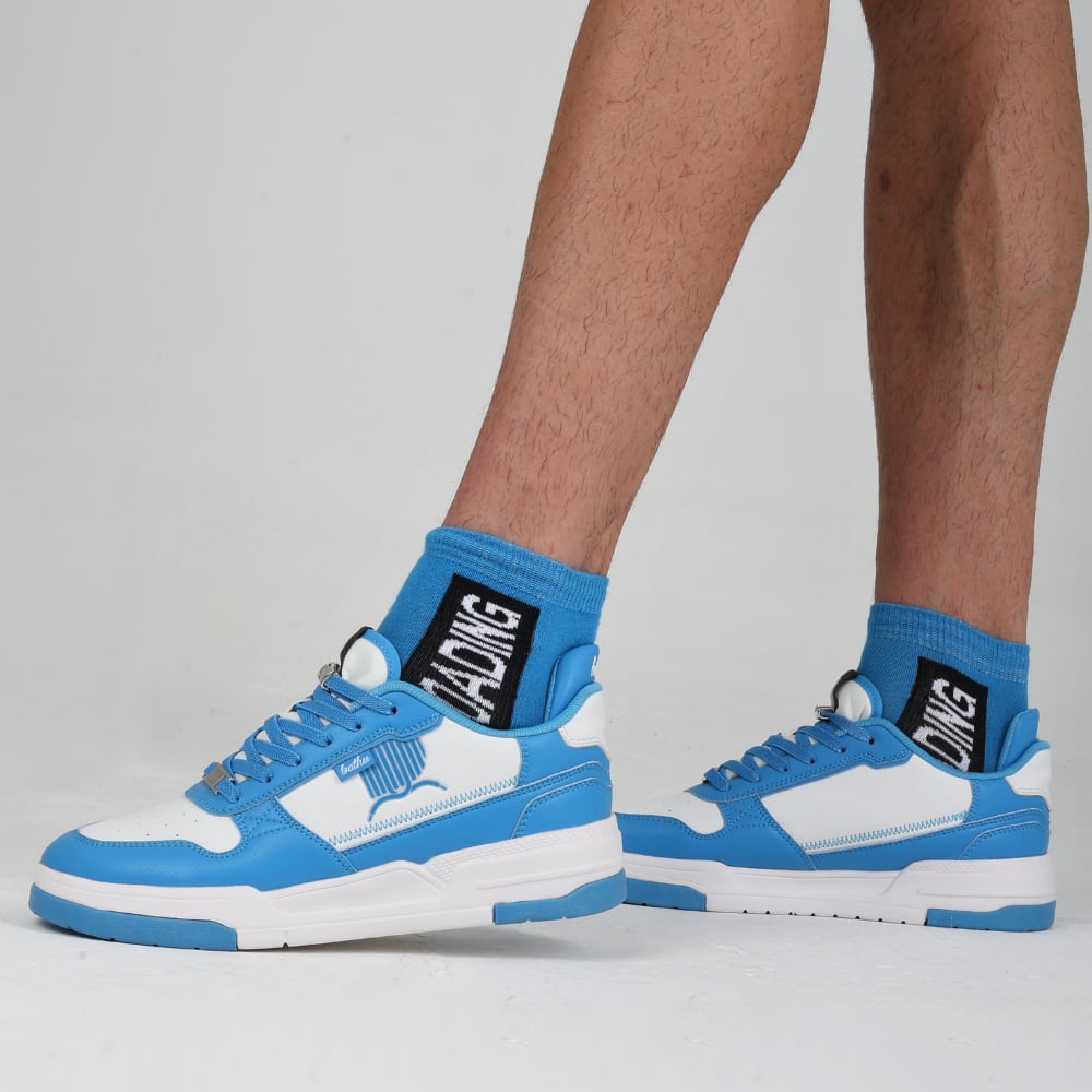 Bathu Journey Erkek Deri Sneaker - MAVI BEYAZ