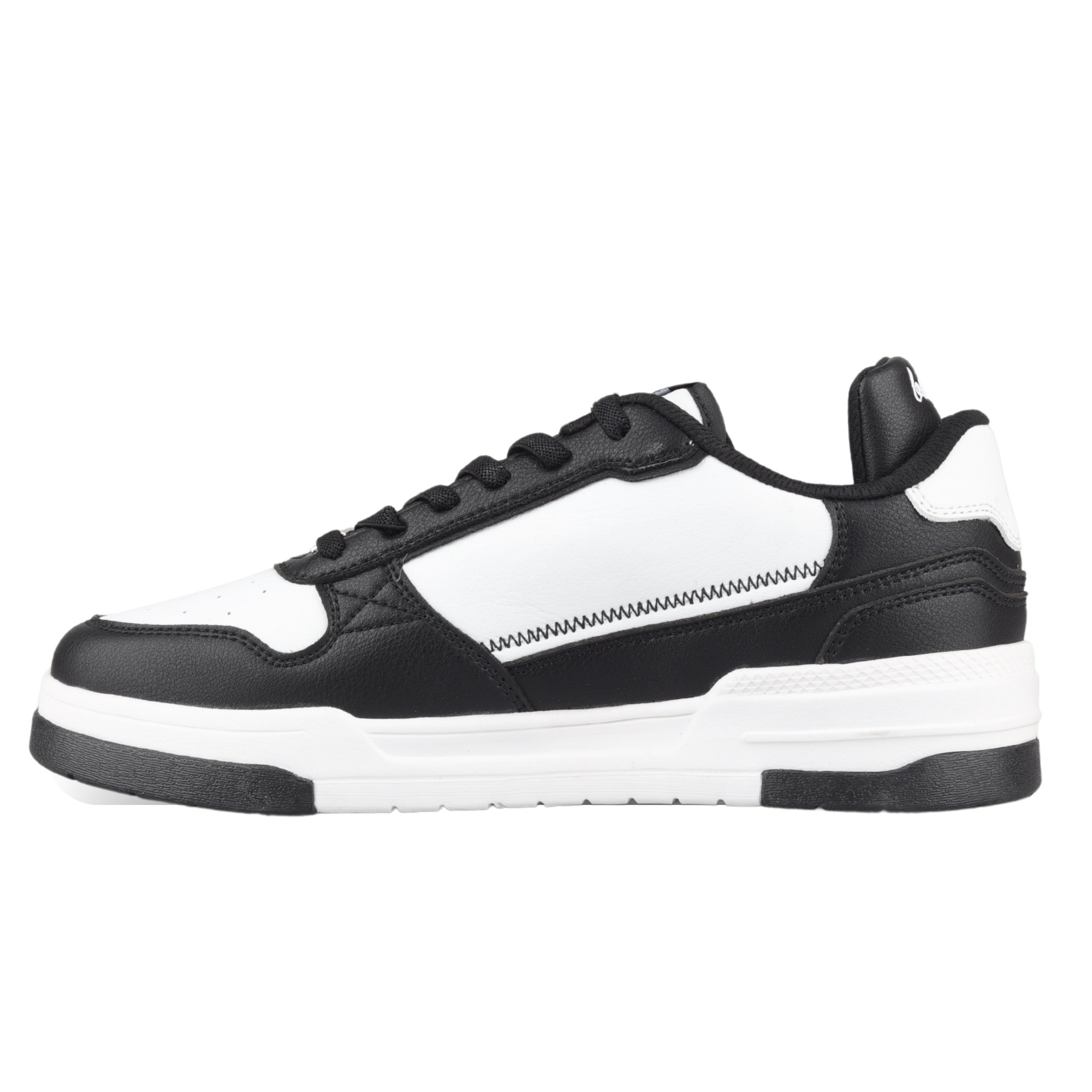 Bathu Journey Erkek Deri Sneaker - SIYAH BEYAZ