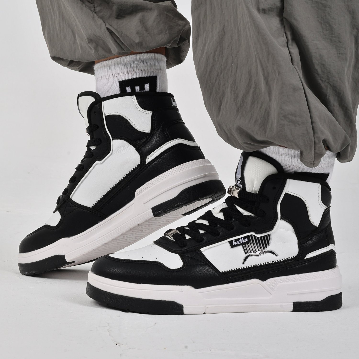 Bathu Journey Kadın Sneaker - SIYAH BEYAZ