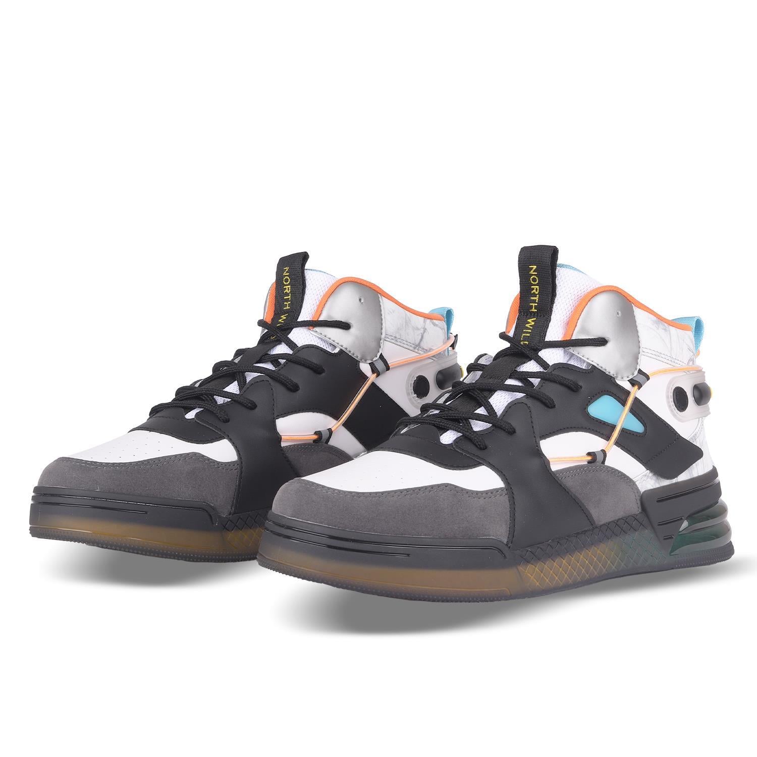 Between Erkek Sneakers - SİYAH BEYAZ ORANJ