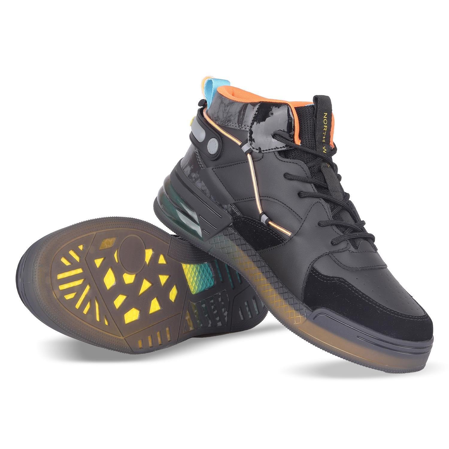Between Erkek Sneakers - SİYAH ORANJ