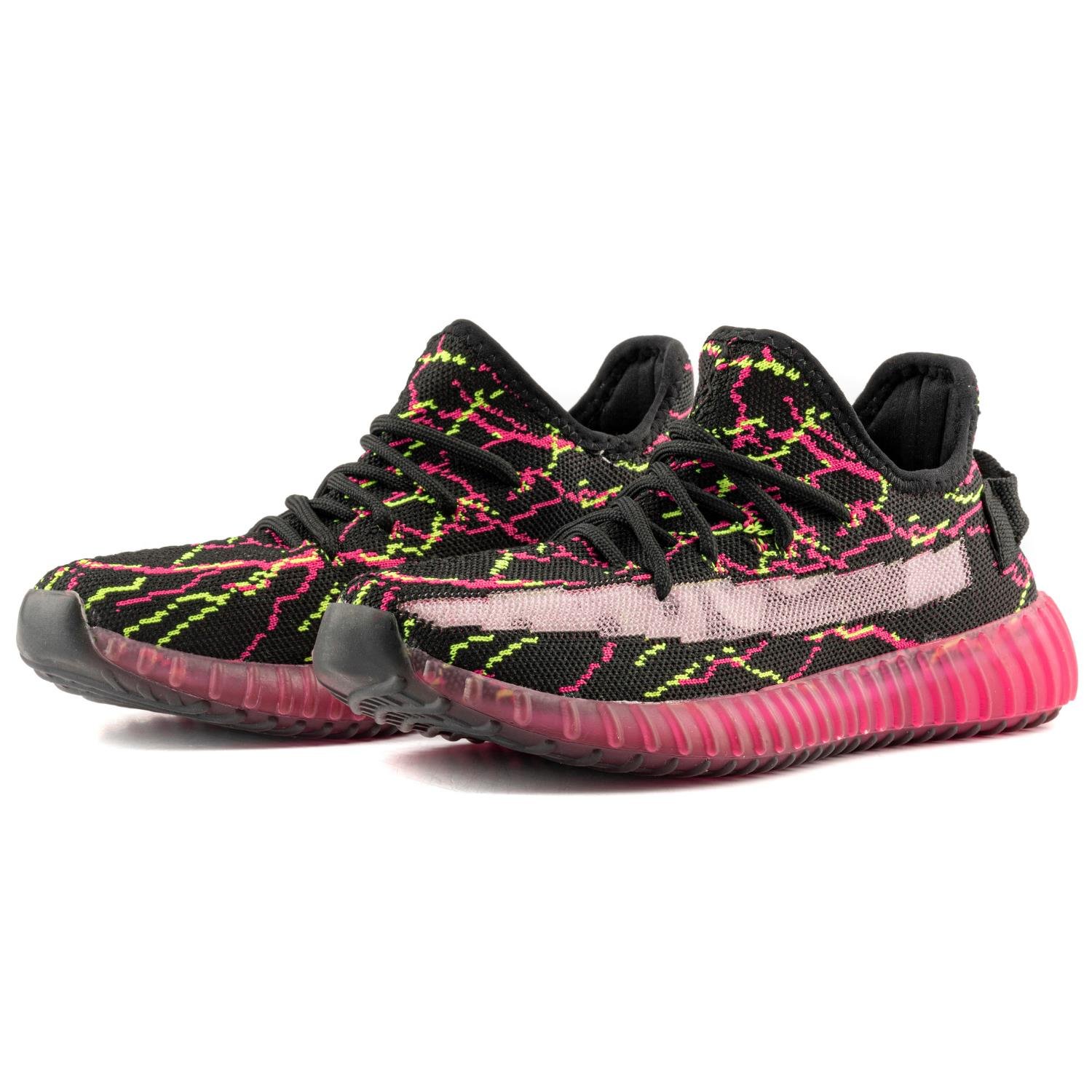 Boost Kadın Sneakers - SİYAH FUŞYA YEŞİL