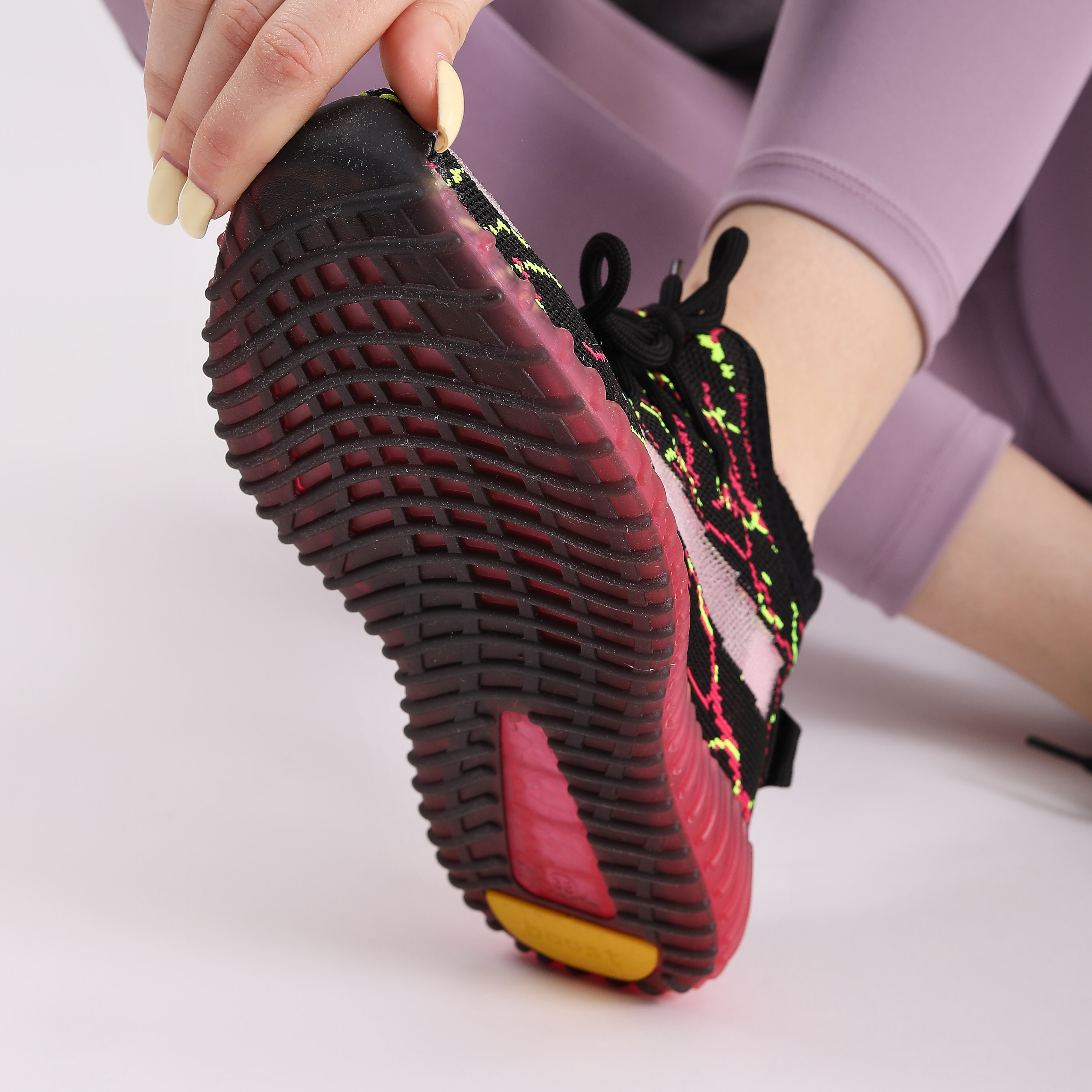 Boost Kadın Sneakers - SİYAH FUŞYA YEŞİL