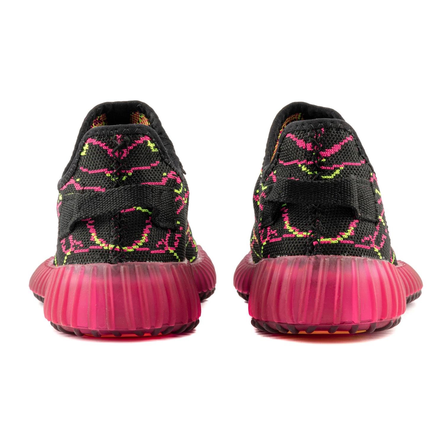 Boost Kadın Sneakers - SİYAH FUŞYA YEŞİL