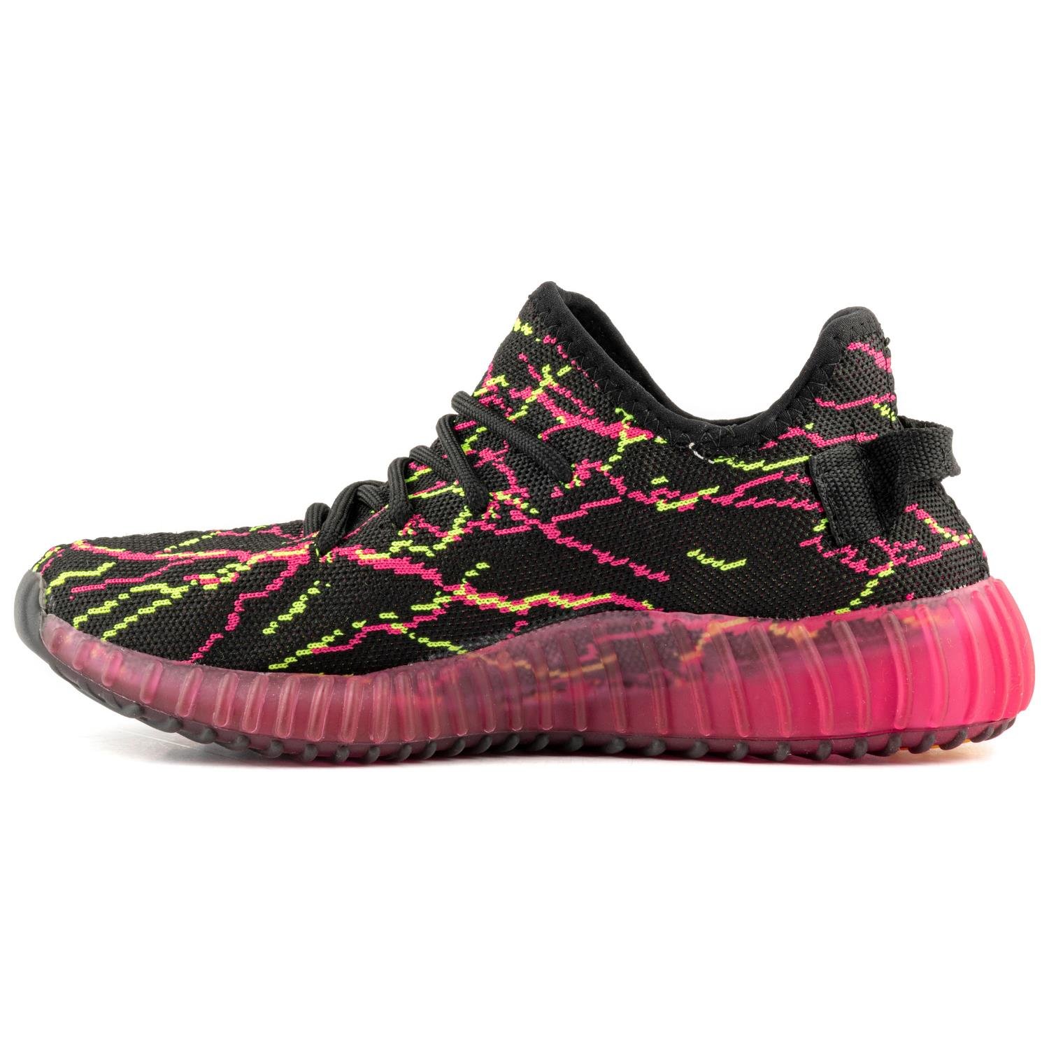 Boost Kadın Sneakers - SİYAH FUŞYA YEŞİL