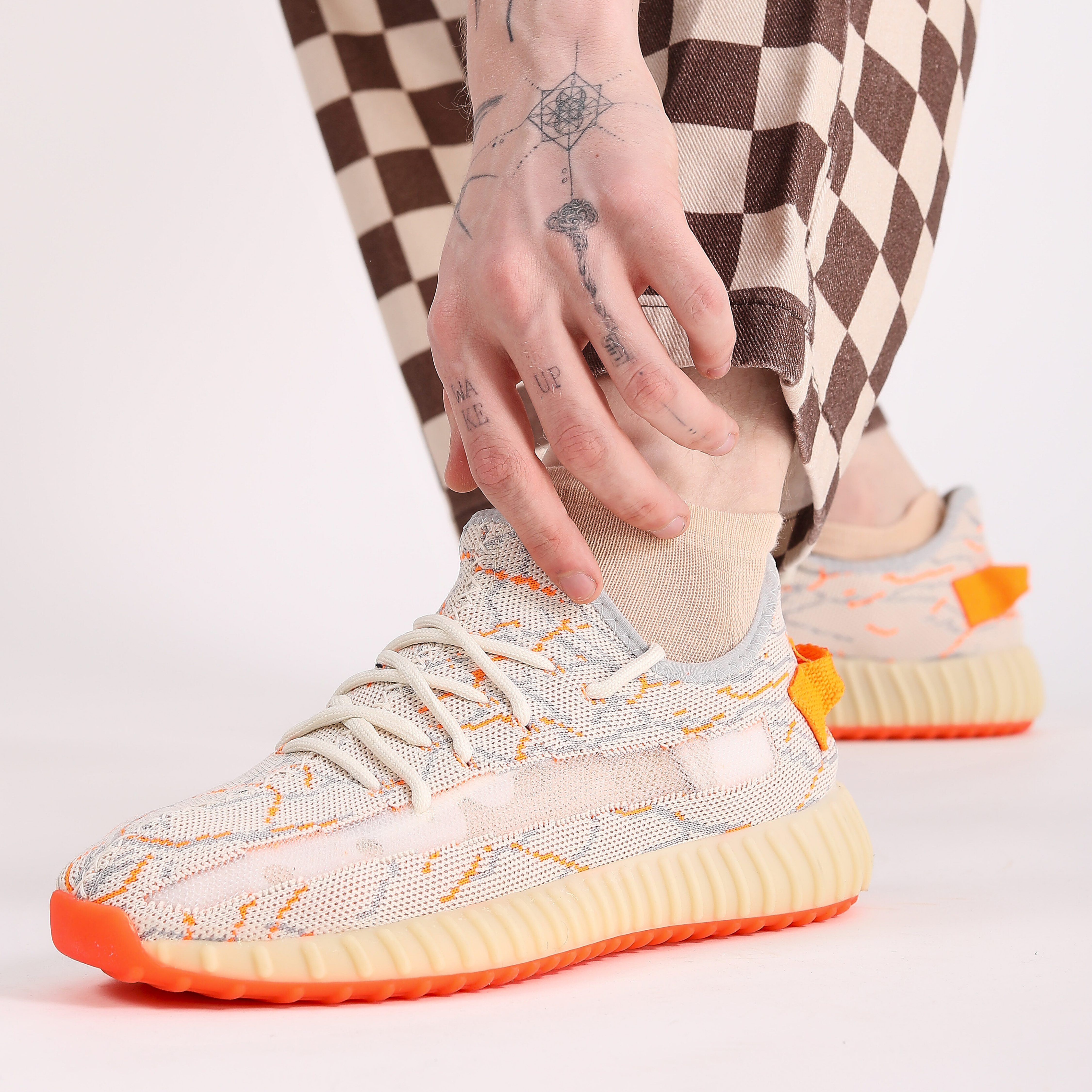 Boost Unisex Sneakers - BEJ ORANJ GRİ