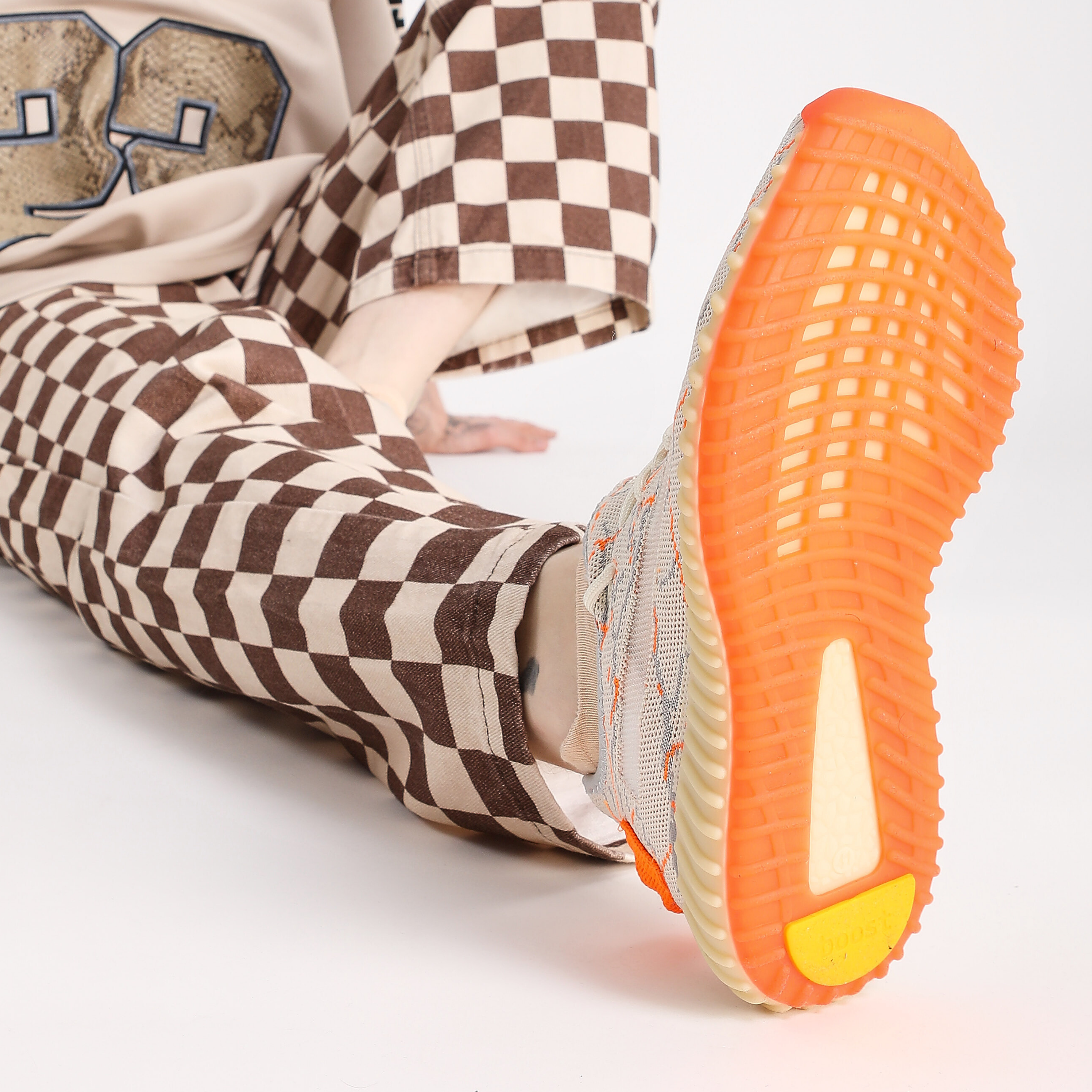 Boost Unisex Sneakers - BEJ ORANJ GRİ