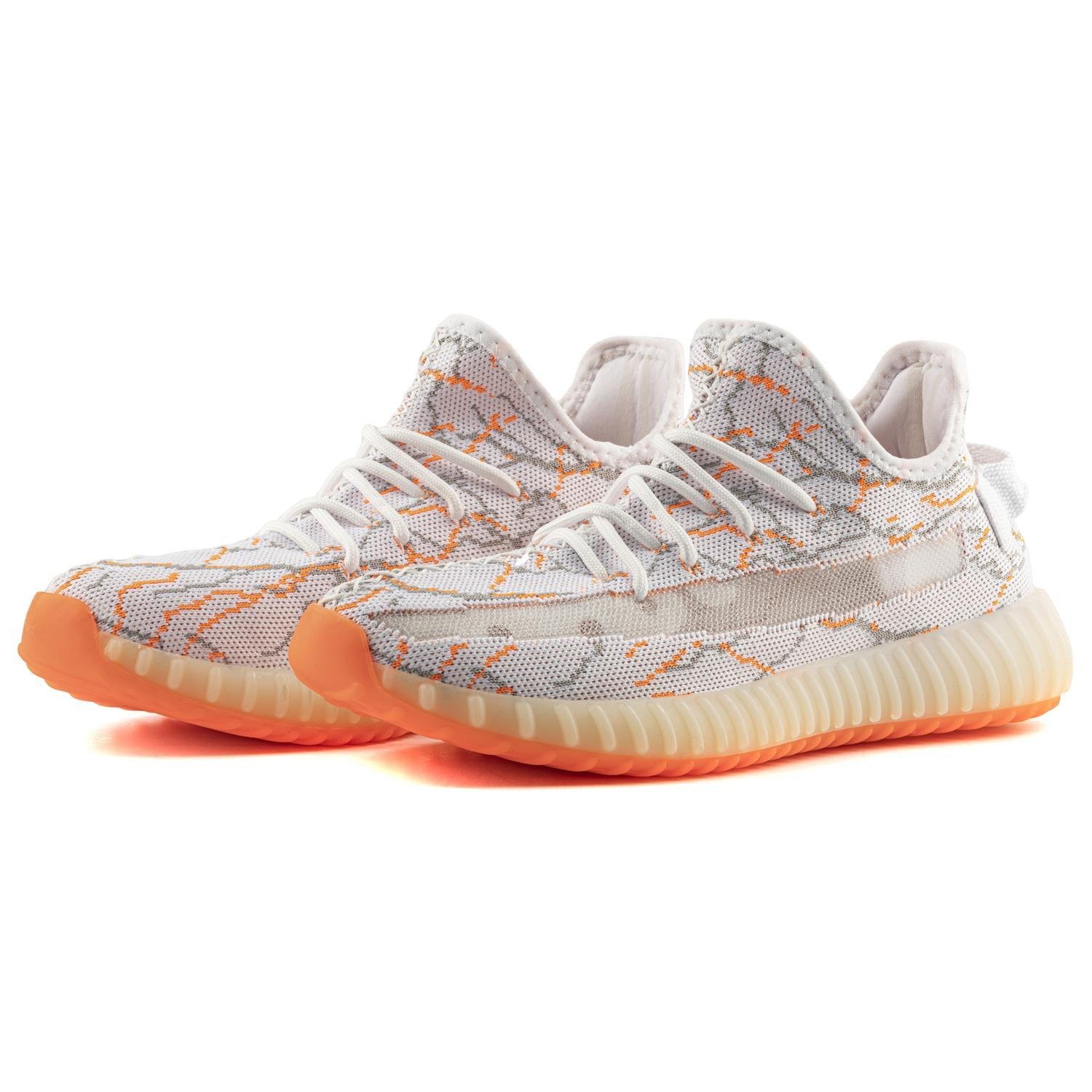 Boost Unisex Sneakers - BEYAZ ORANJ GRİ
