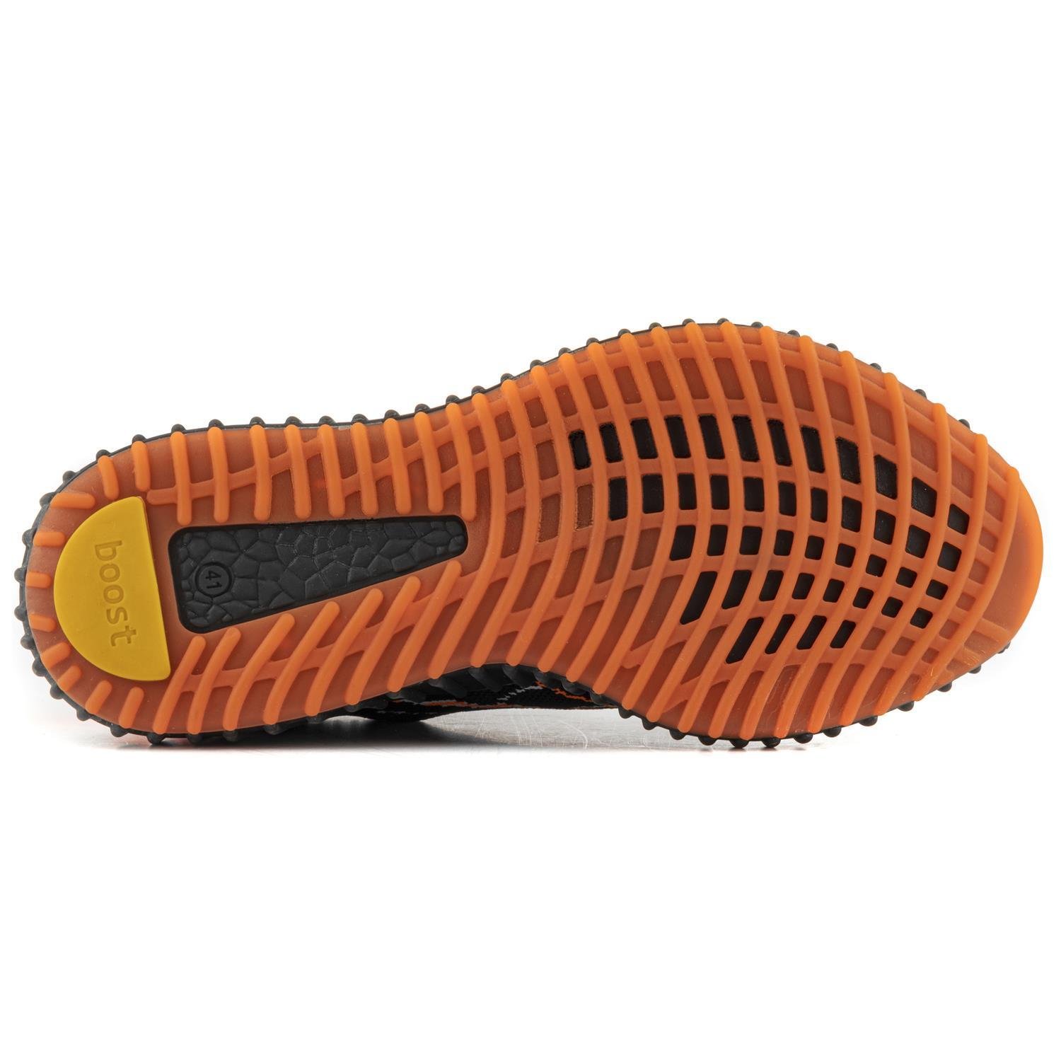 Boost Unisex Sneakers - SİYAH ORANJ BEYAZ