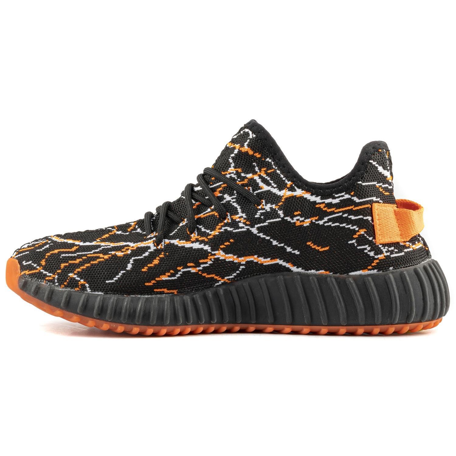Boost Unisex Sneakers - SİYAH ORANJ BEYAZ