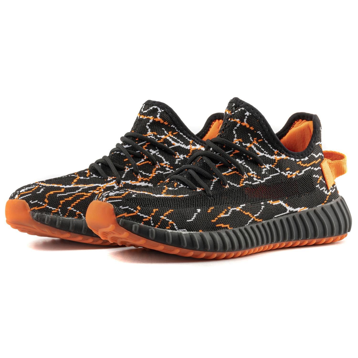 Boost Unisex Sneakers - SİYAH ORANJ BEYAZ