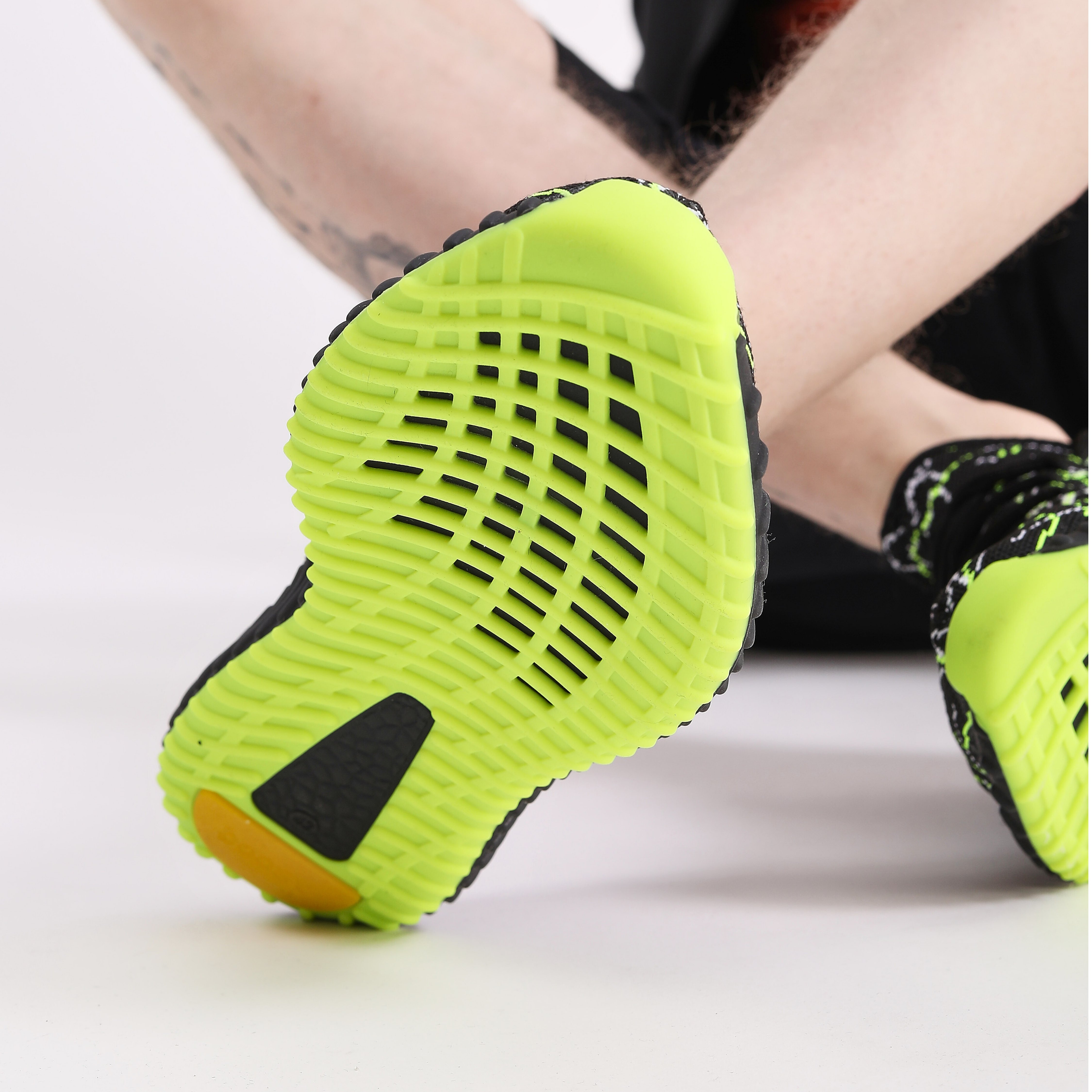 Boost Unisex Sneakers - SİYAH YEŞİL BEYAZ