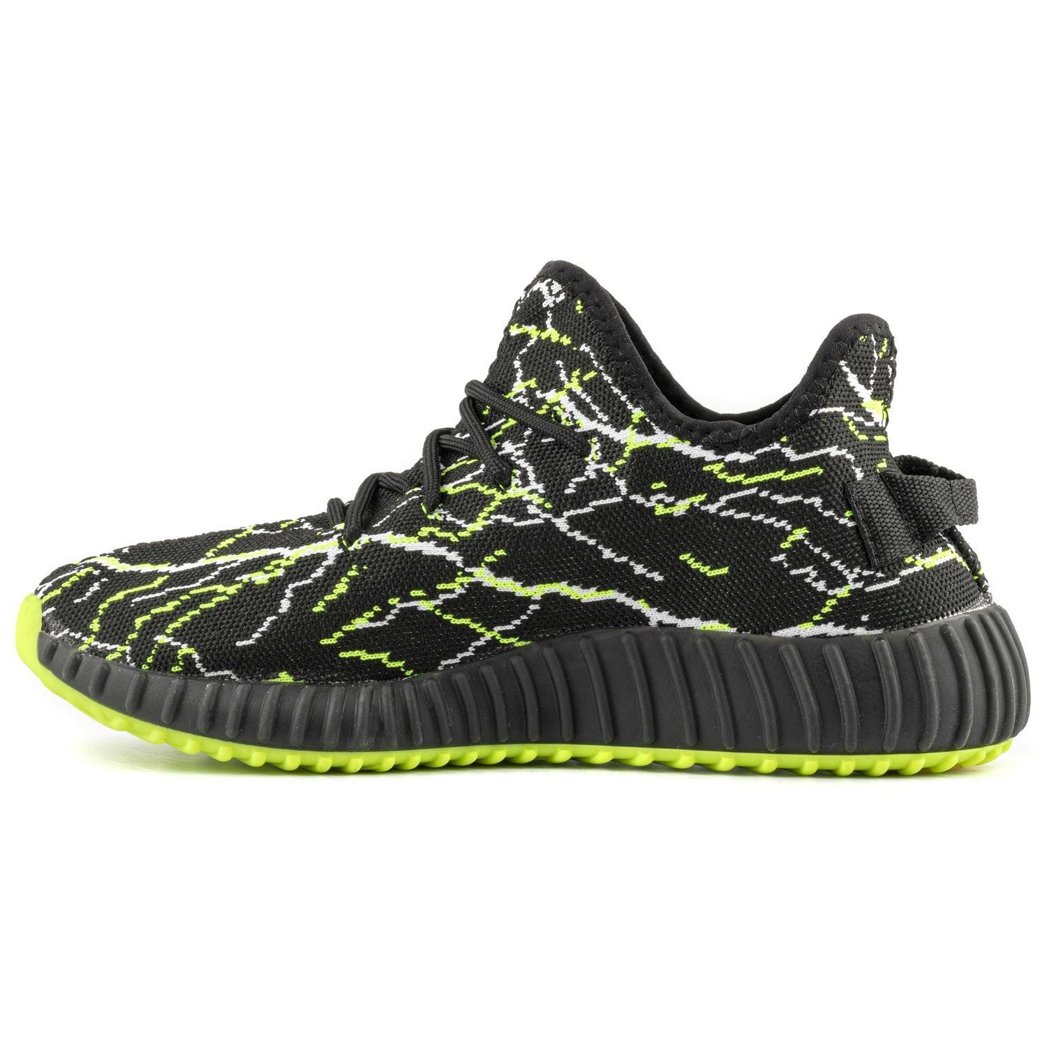 Boost Unisex Sneakers - SİYAH YEŞİL BEYAZ