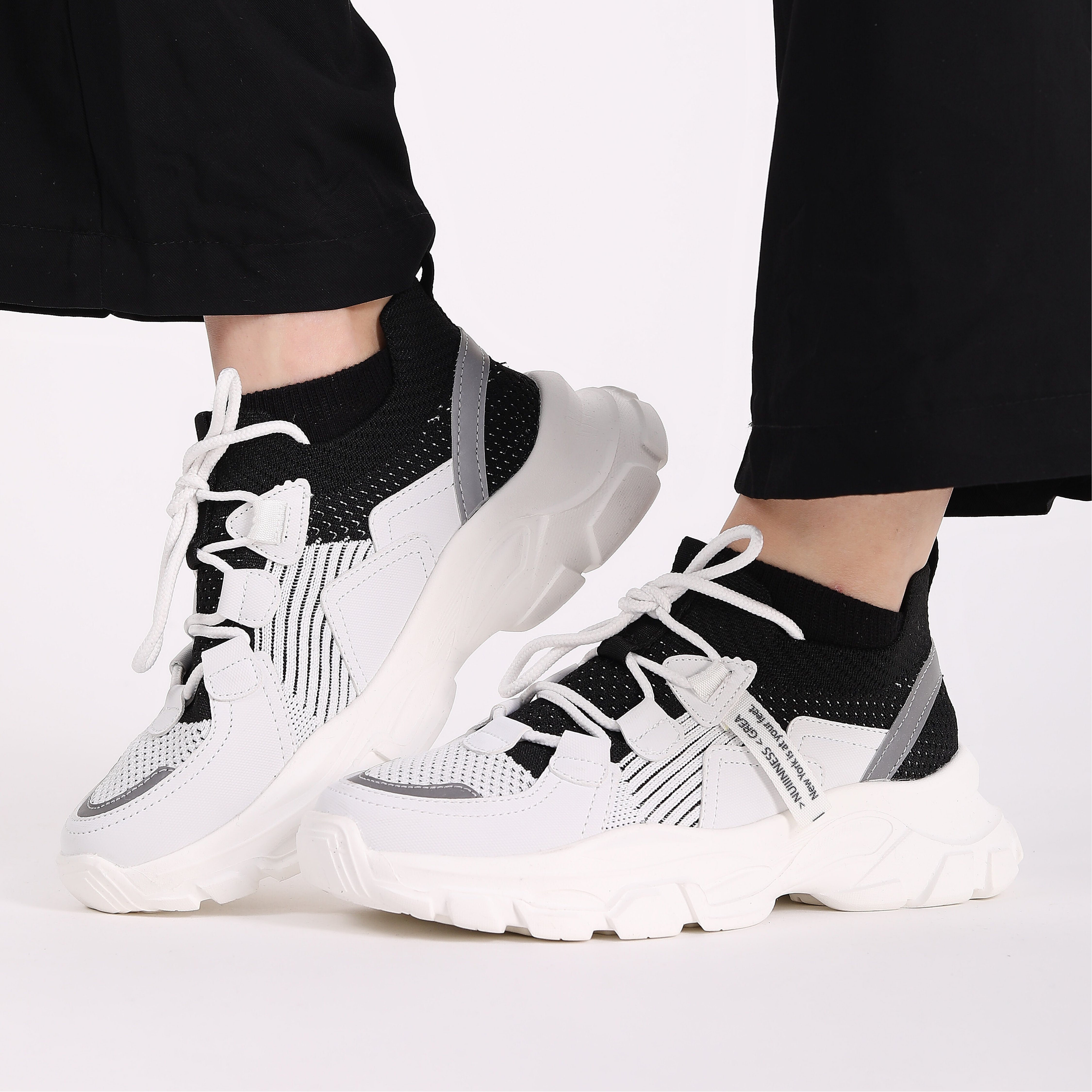 Chromıa Kadın Sneakers - BEYAZ SIYAH