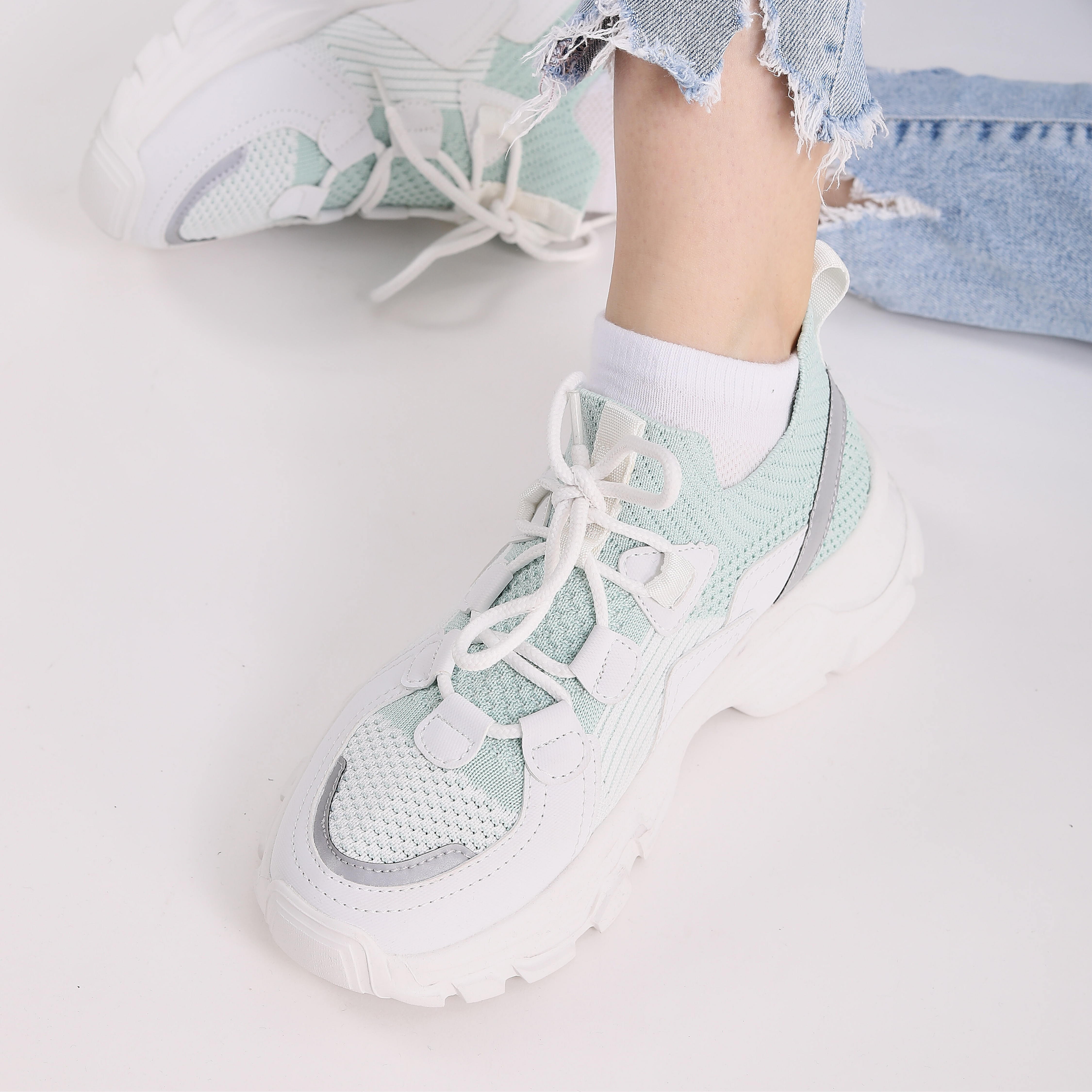Chromıa Kadın Sneakers - BEYAZ YESIL