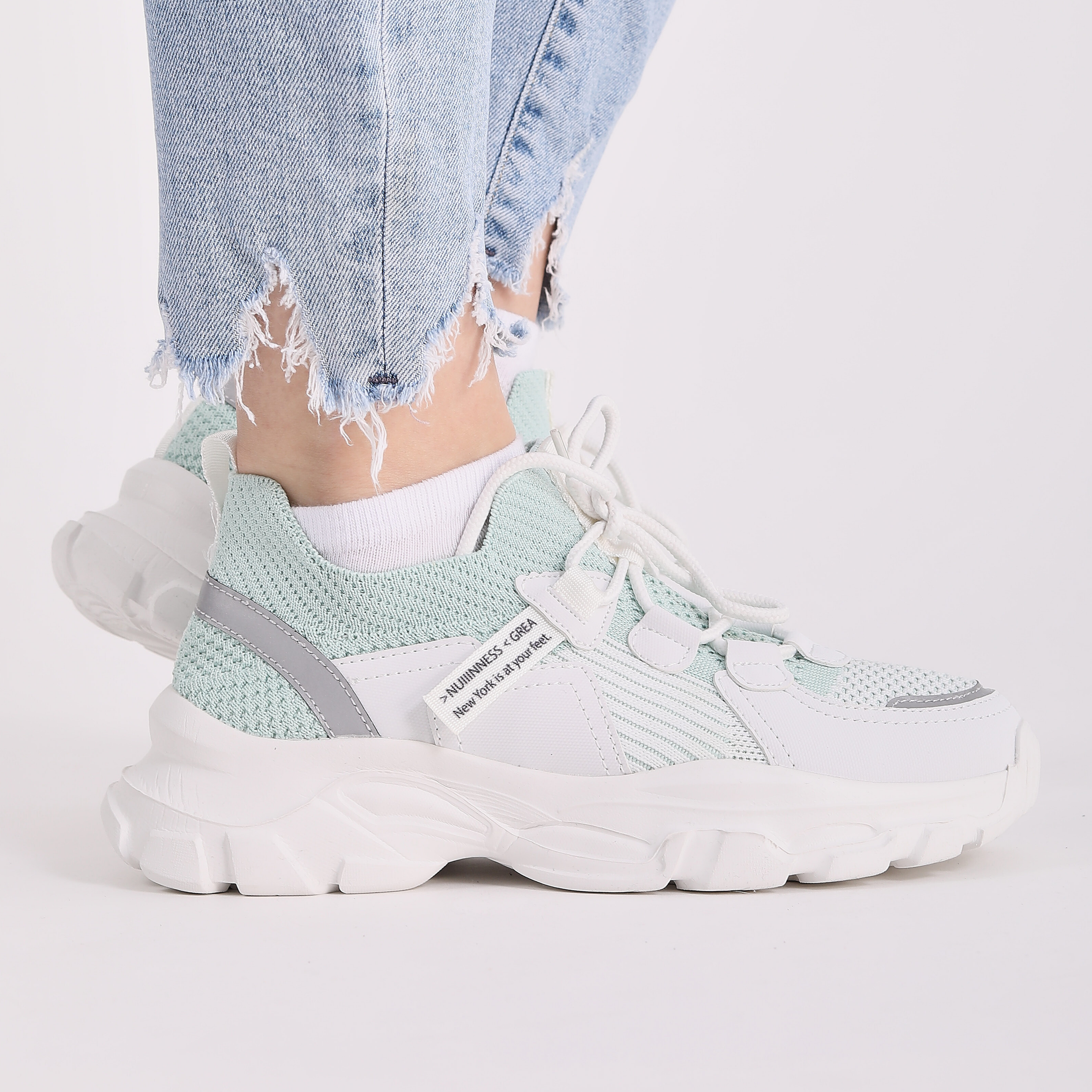 Chromıa Kadın Sneakers - BEYAZ YESIL