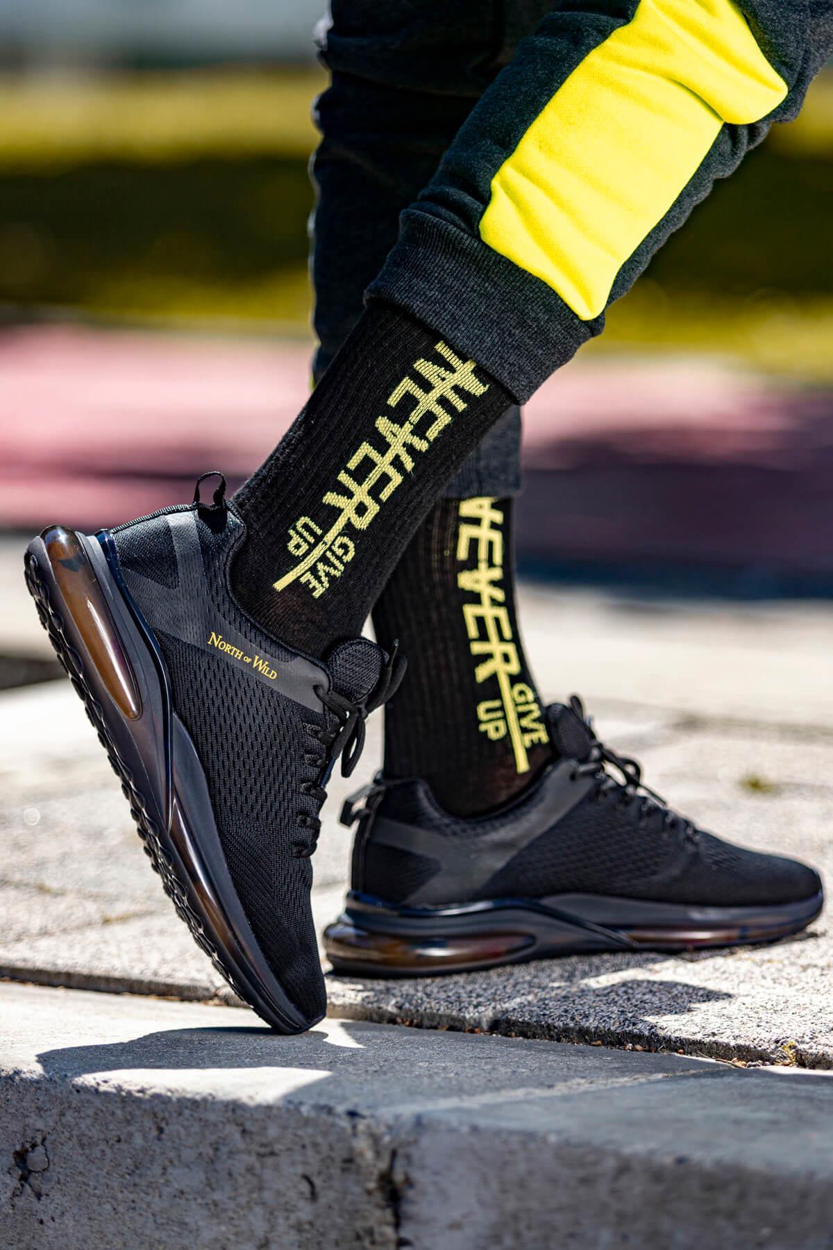 Class Erkek Sneakers - SIYAH SARI