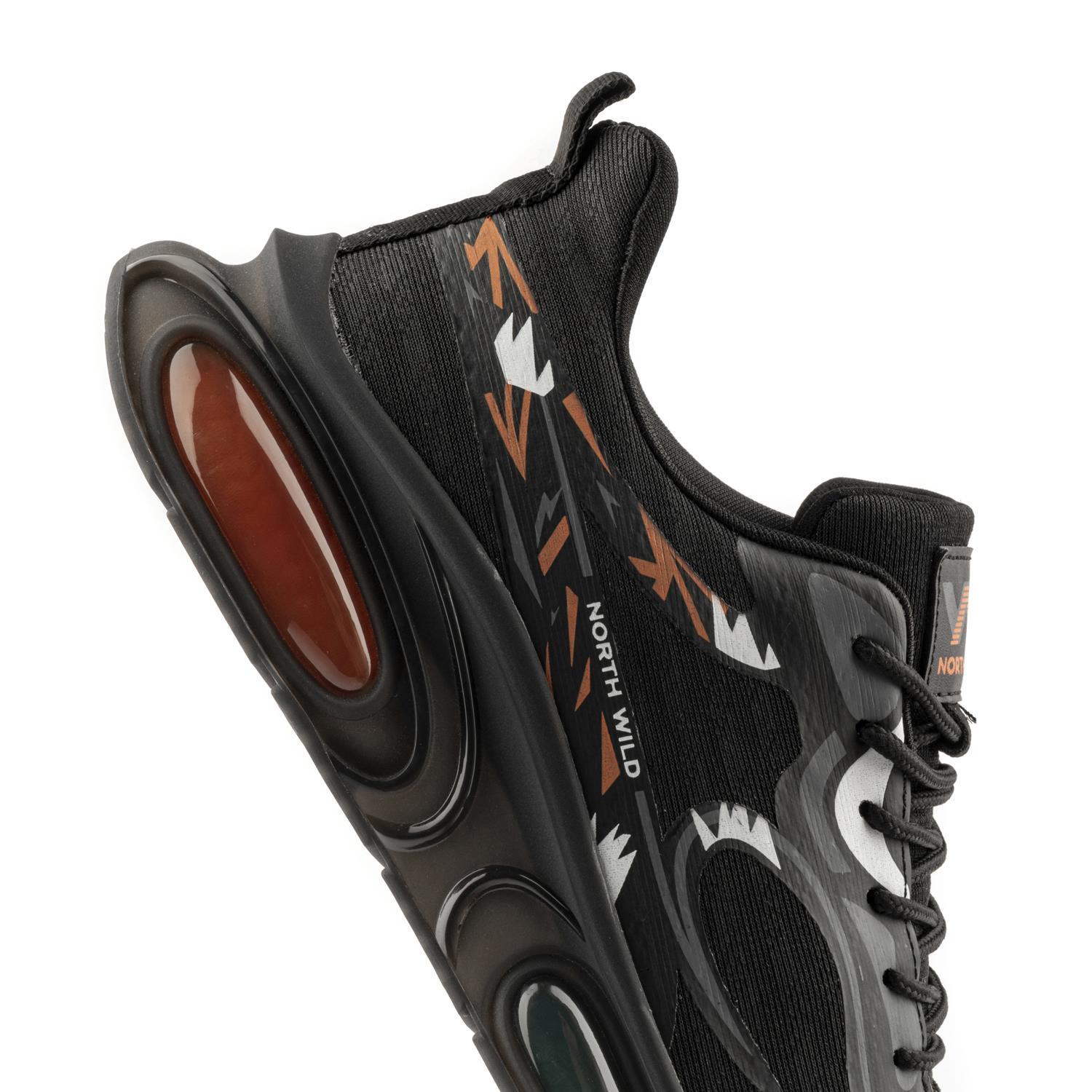 Crazy Erkek Sneakers - SİYAH ORANJ